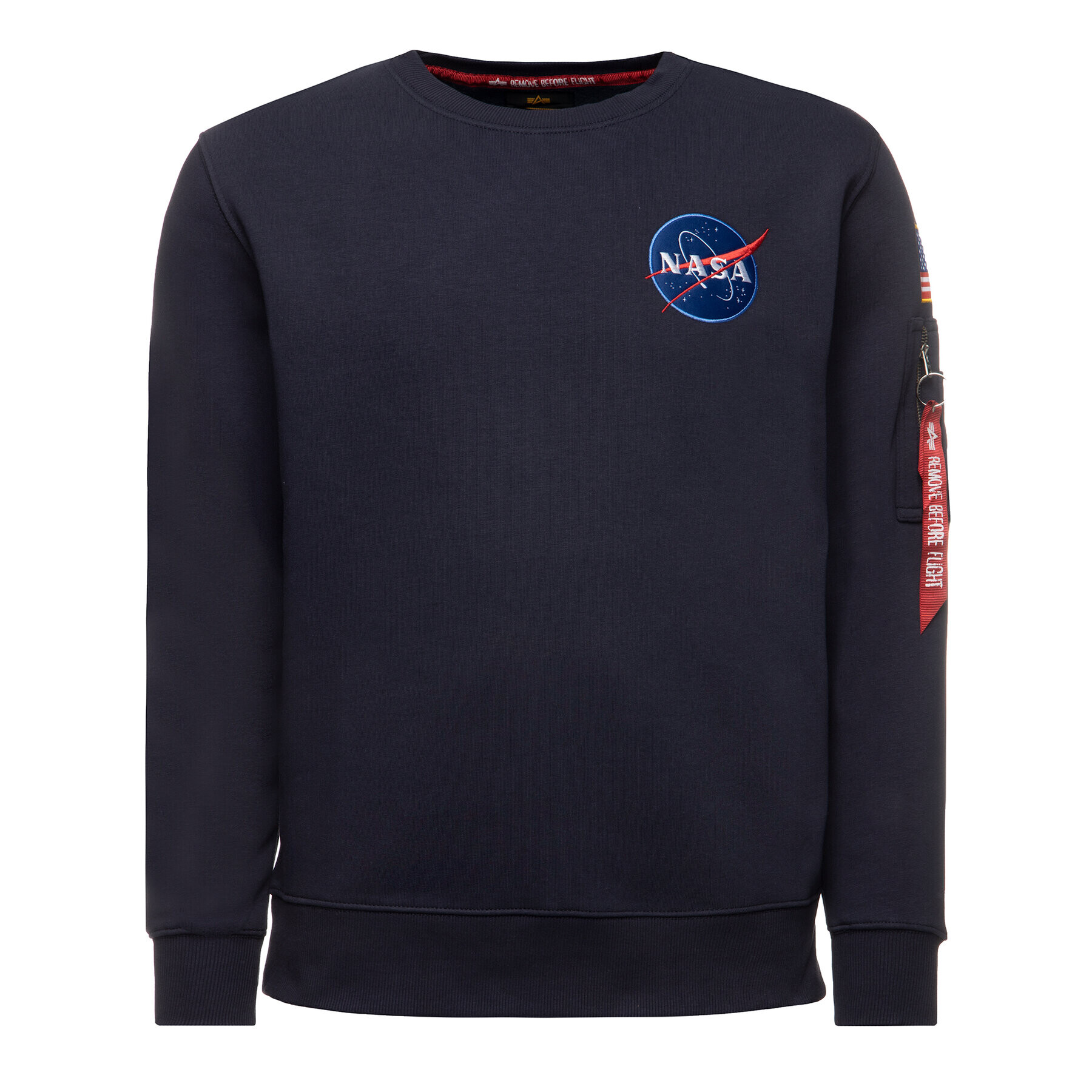 Alpha Industries Суитшърт Space Shuttle 178307 Тъмносин Regular Fit - Pepit.bg