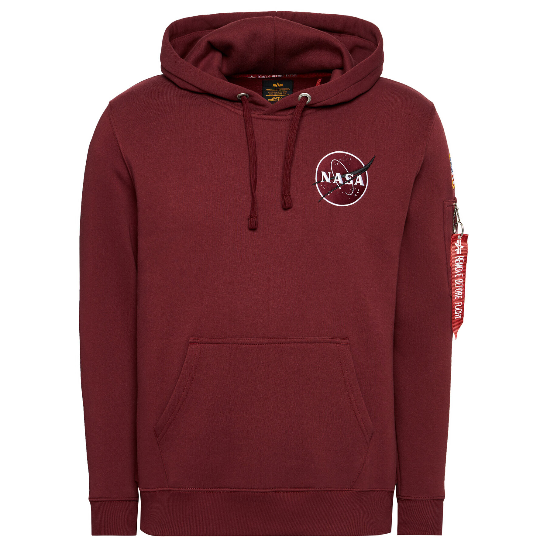 Alpha Industries Суитшърт Space Shuttle 178317 Бордо Regular Fit - Pepit.bg