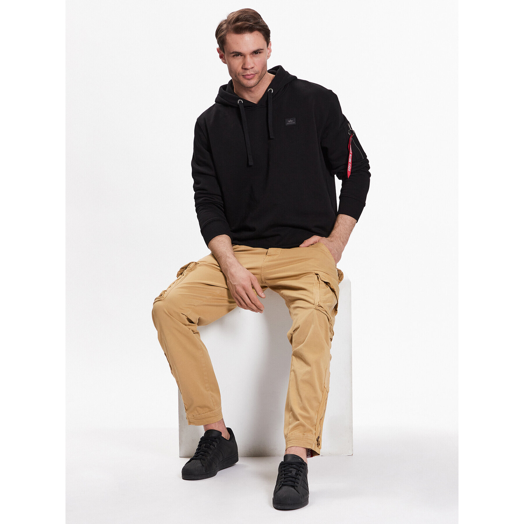 Alpha Industries Суитшърт X-Fit Hody 158321 Черен Regular Fit - Pepit.bg