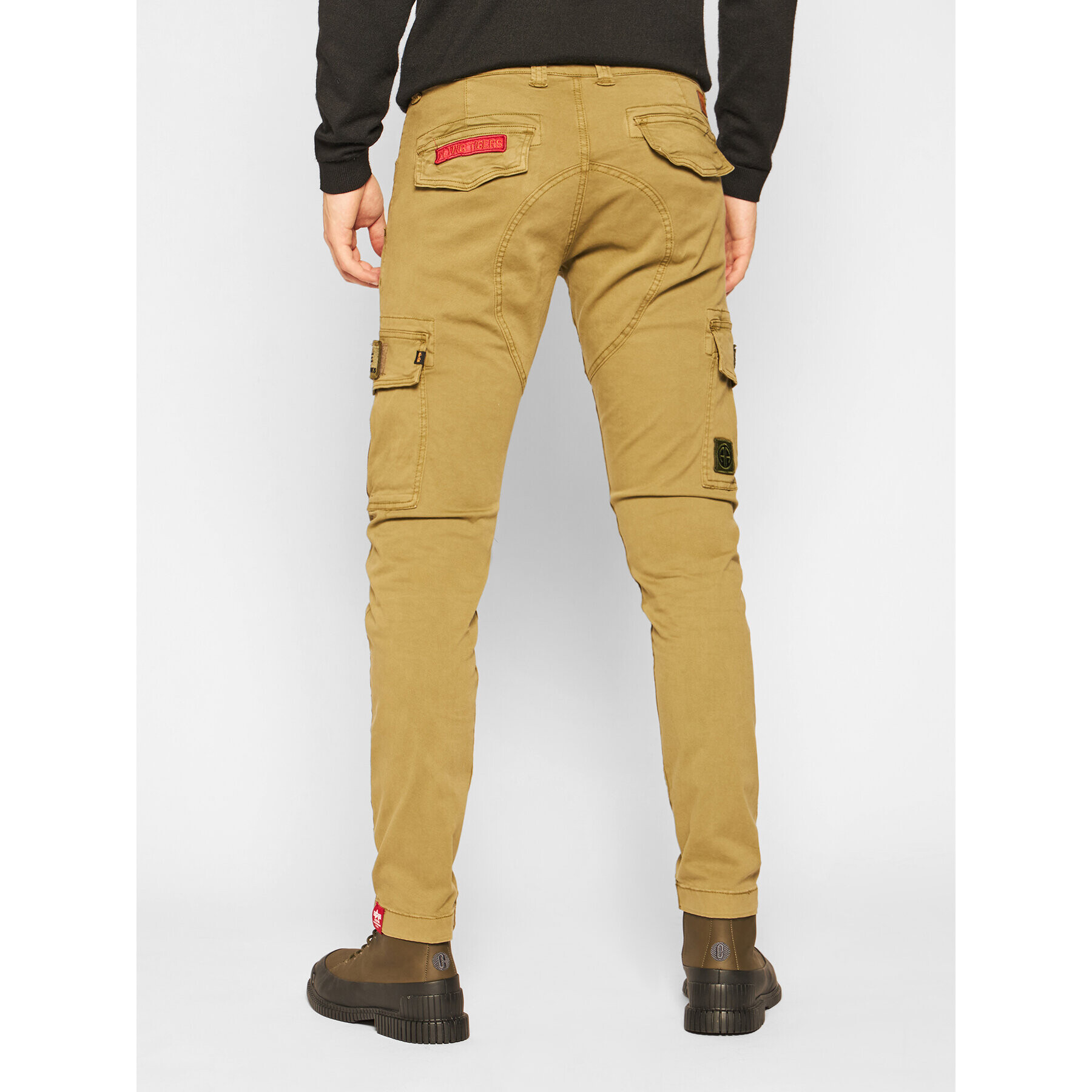 Alpha Industries Текстилни панталони Petrol Patch 178207 Зелен Slim Fit - Pepit.bg