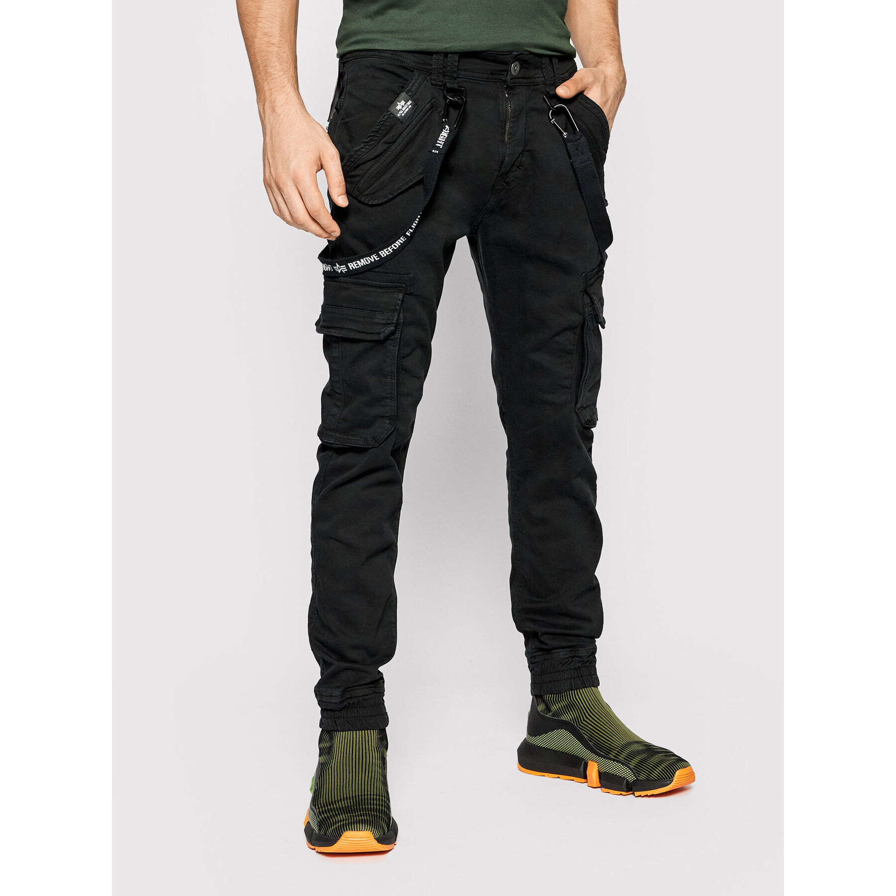 Alpha Industries Текстилни панталони Utility 128202 Черен Slim Fit - Pepit.bg