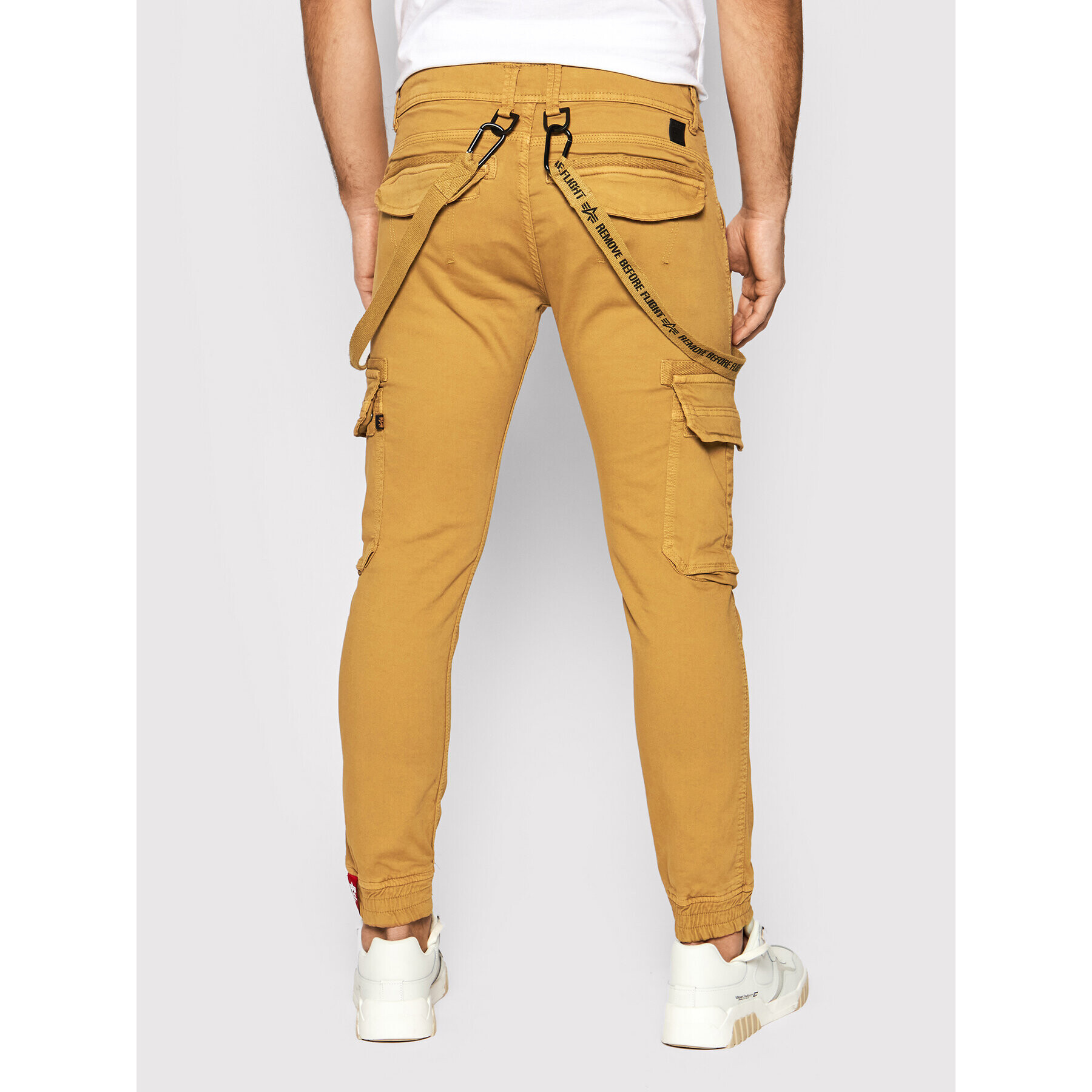 Alpha Industries Текстилни панталони Utility 128202 Кафяв Slim Fit - Pepit.bg