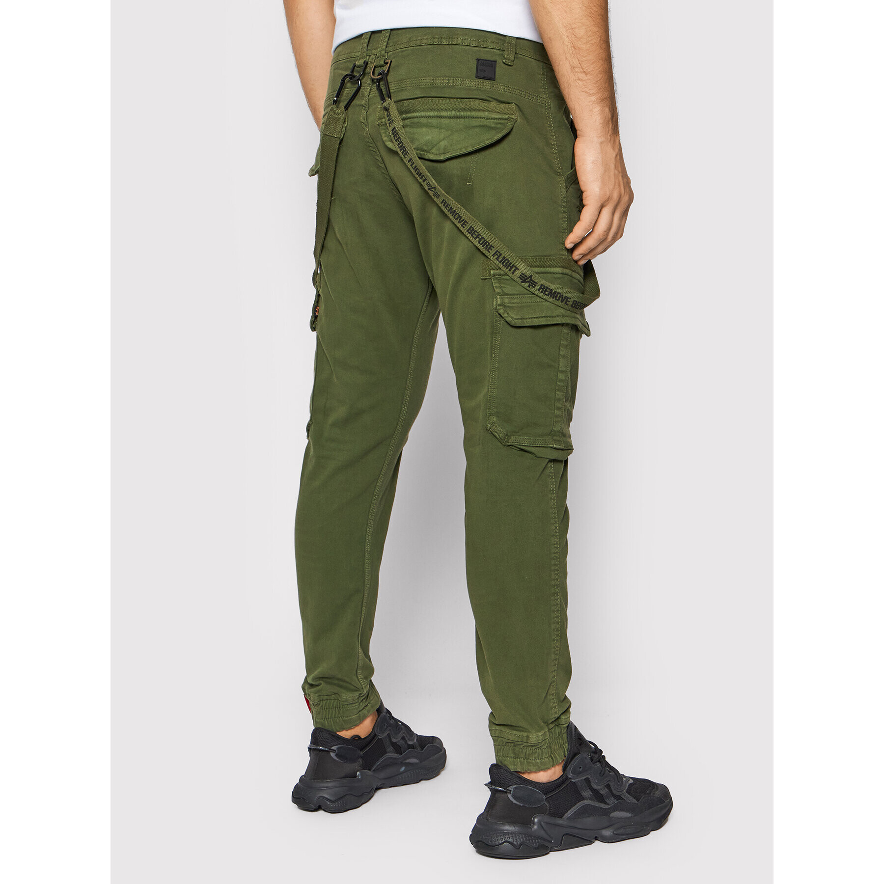 Alpha Industries Текстилни панталони Utility 128202 Зелен Slim Fit - Pepit.bg