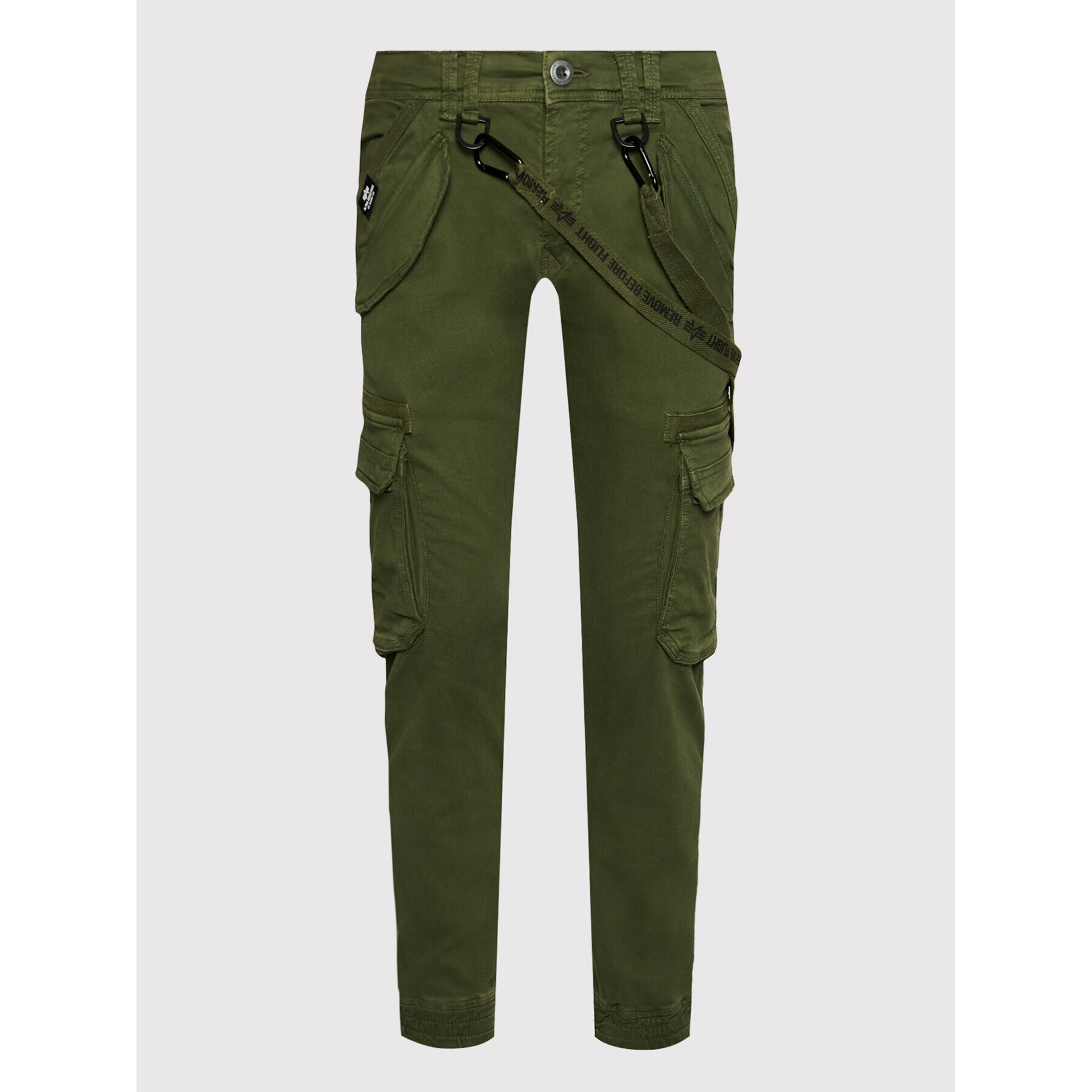 Alpha Industries Текстилни панталони Utility 128202 Зелен Slim Fit - Pepit.bg