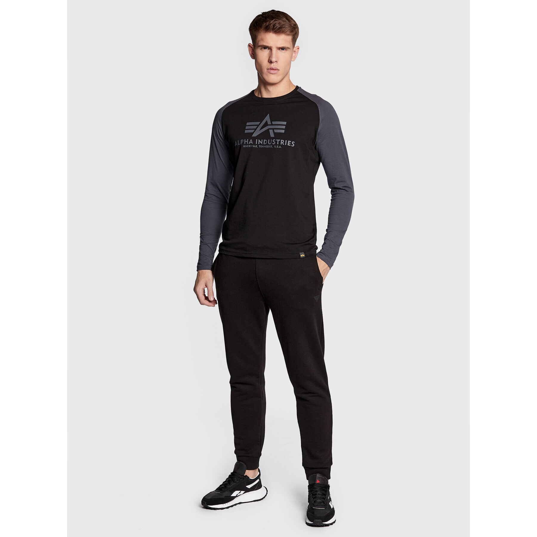 Alpha Industries Тениска с дълъг ръкав Basic 176531 Черен Regular Fit - Pepit.bg