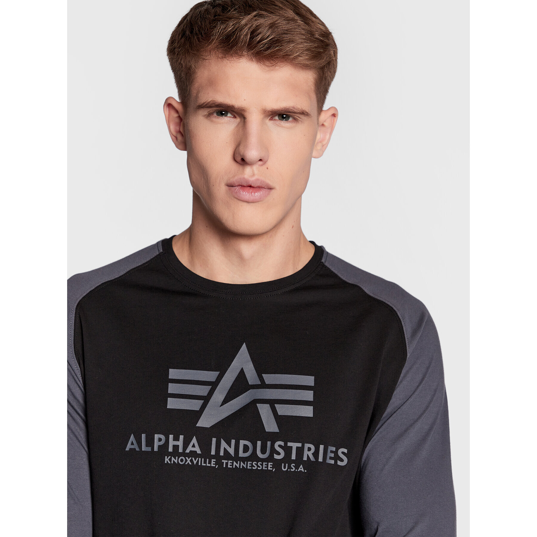 Alpha Industries Тениска с дълъг ръкав Basic 176531 Черен Regular Fit - Pepit.bg