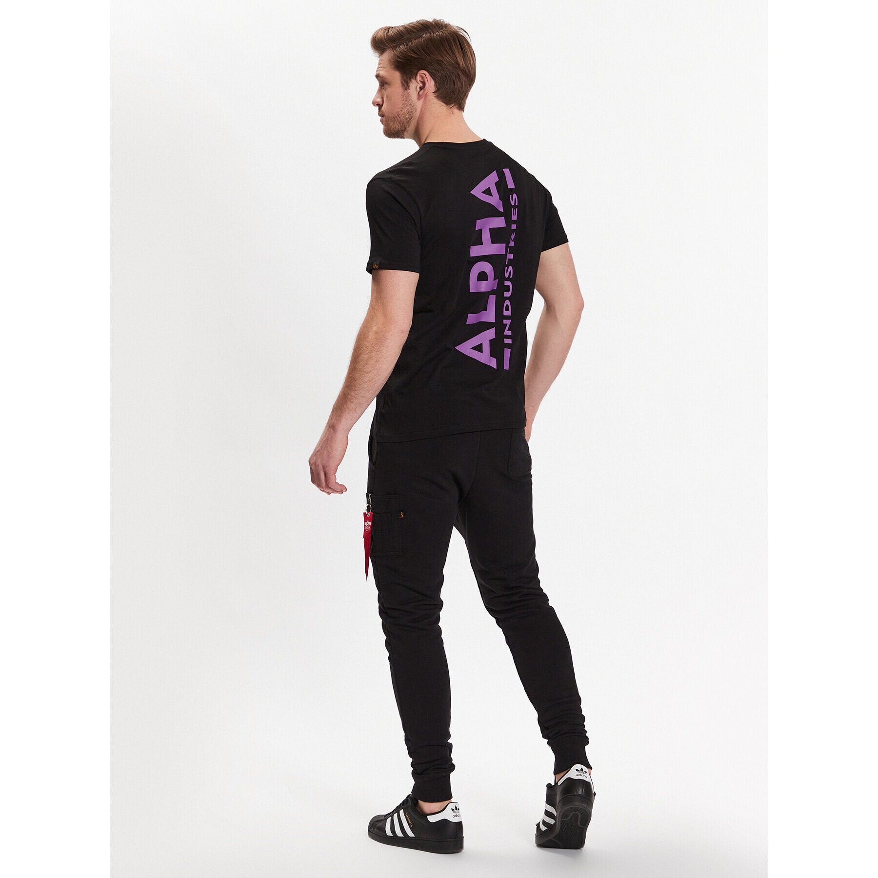 Alpha Industries Тишърт Backprint T 128507 Черен Regular Fit - Pepit.bg