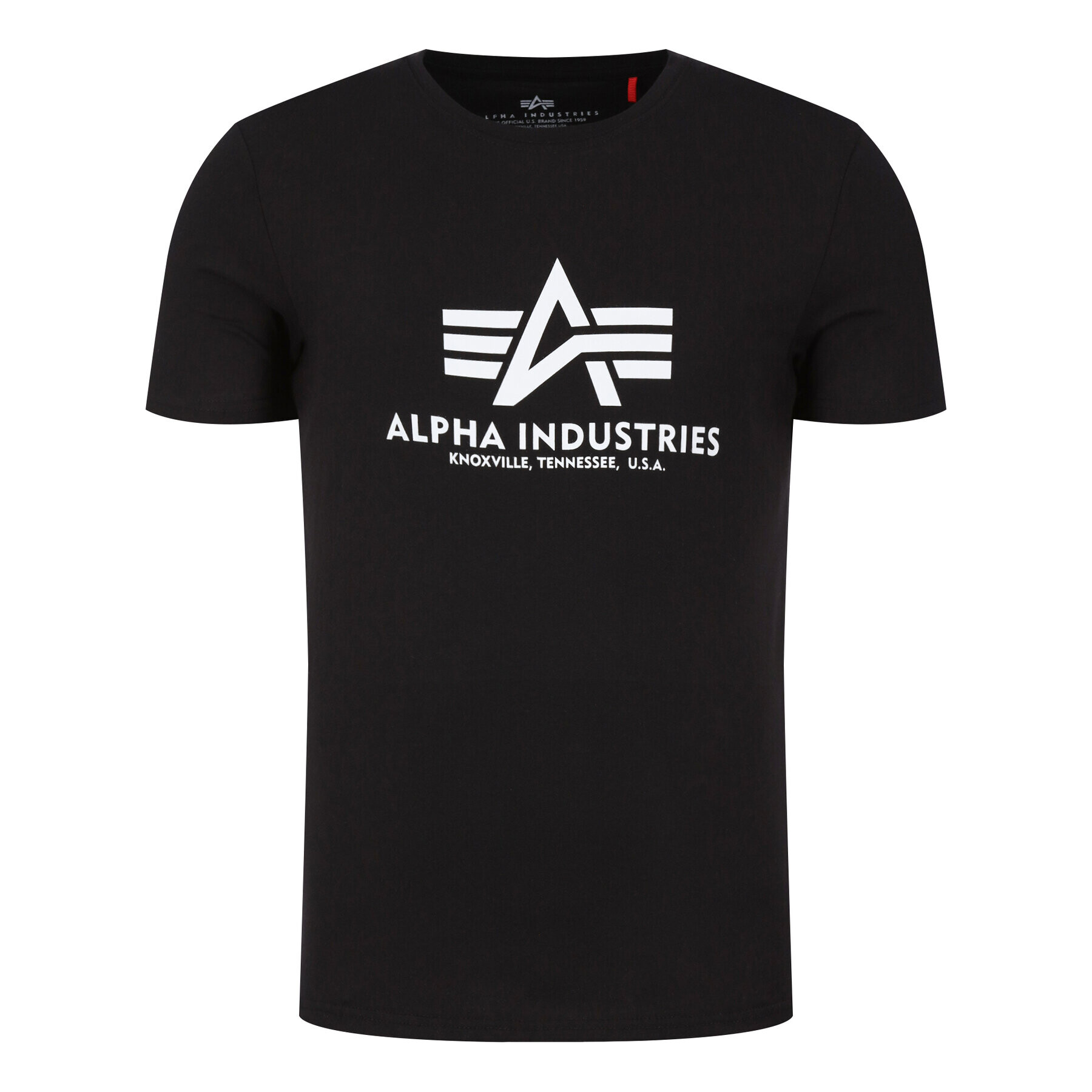 Alpha Industries Тишърт Basic T-Shirt 100501 Черен Regular Fit - Pepit.bg