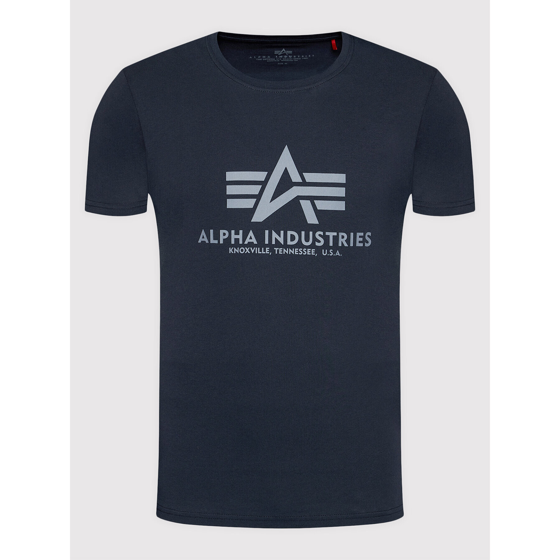 Alpha Industries Тишърт Basic 100501 Тъмносин Regular Fit - Pepit.bg