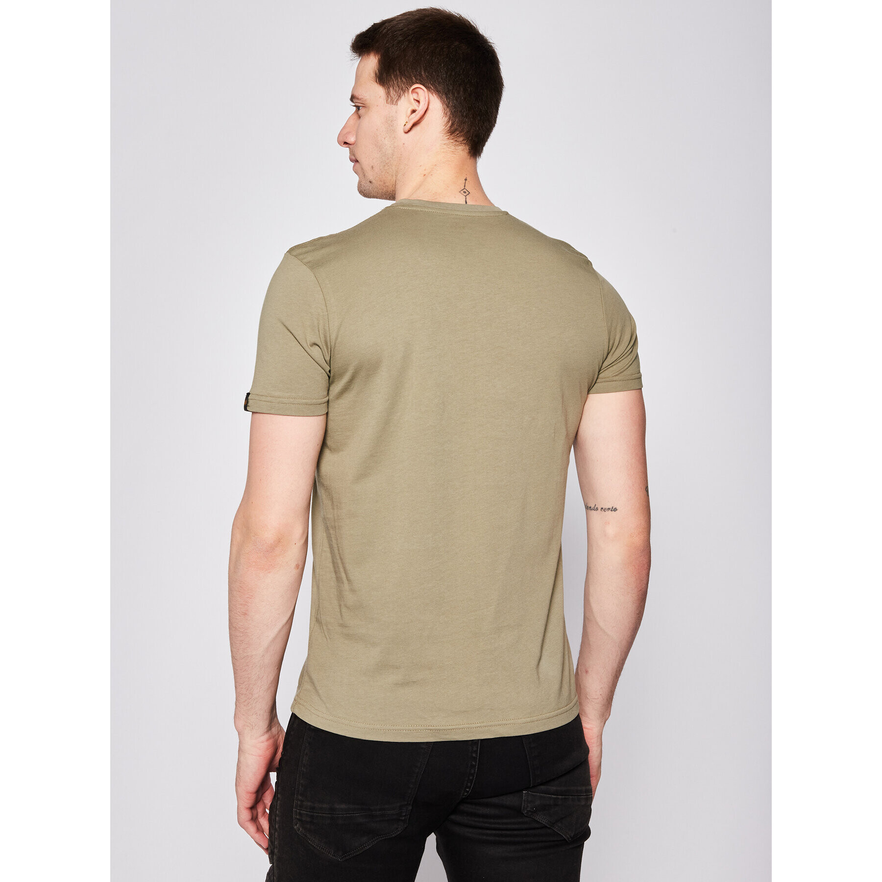 Alpha Industries Тишърт Basic 100501 Зелен Regular Fit - Pepit.bg