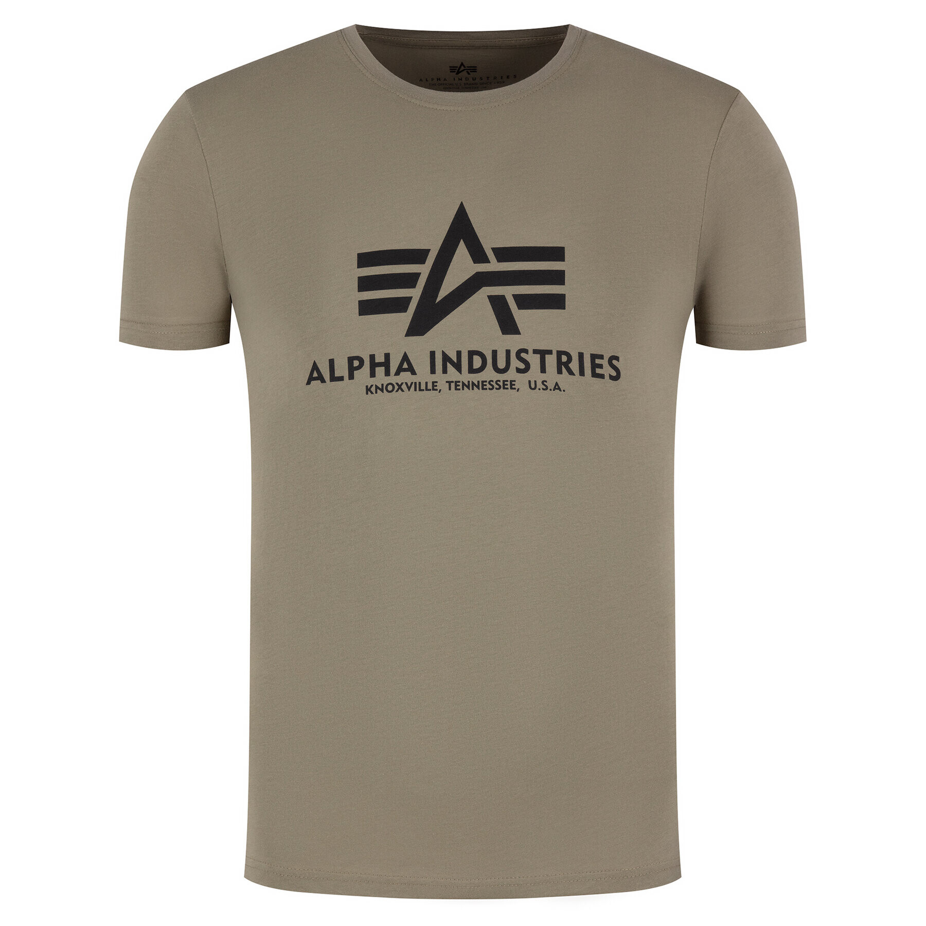 Alpha Industries Тишърт Basic 100501 Зелен Regular Fit - Pepit.bg