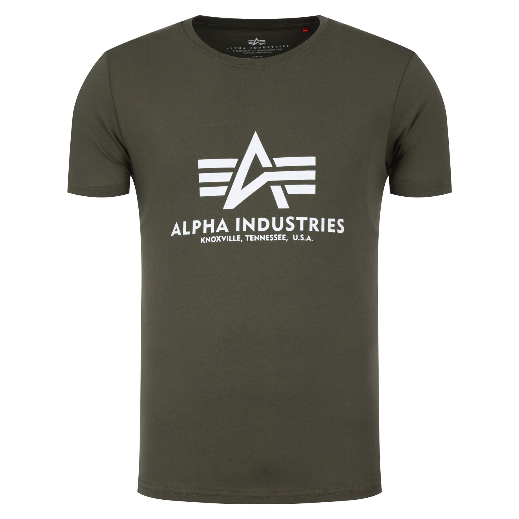 Alpha Industries Тишърт Basic 100501 Зелен Regular Fit - Pepit.bg