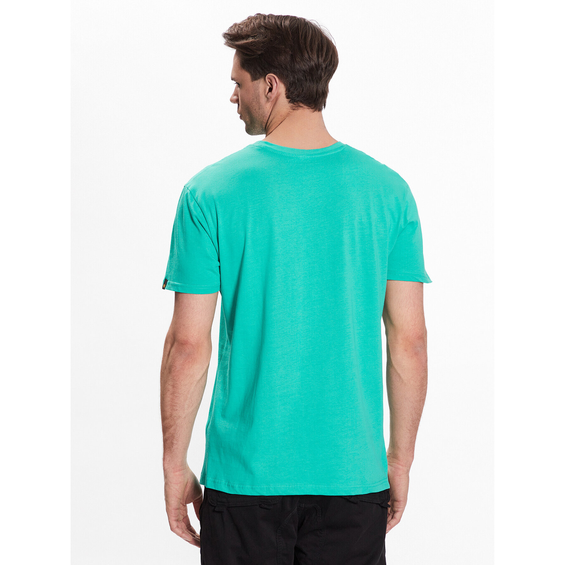 Alpha Industries Тишърт Basic 100501 Зелен Regular Fit - Pepit.bg