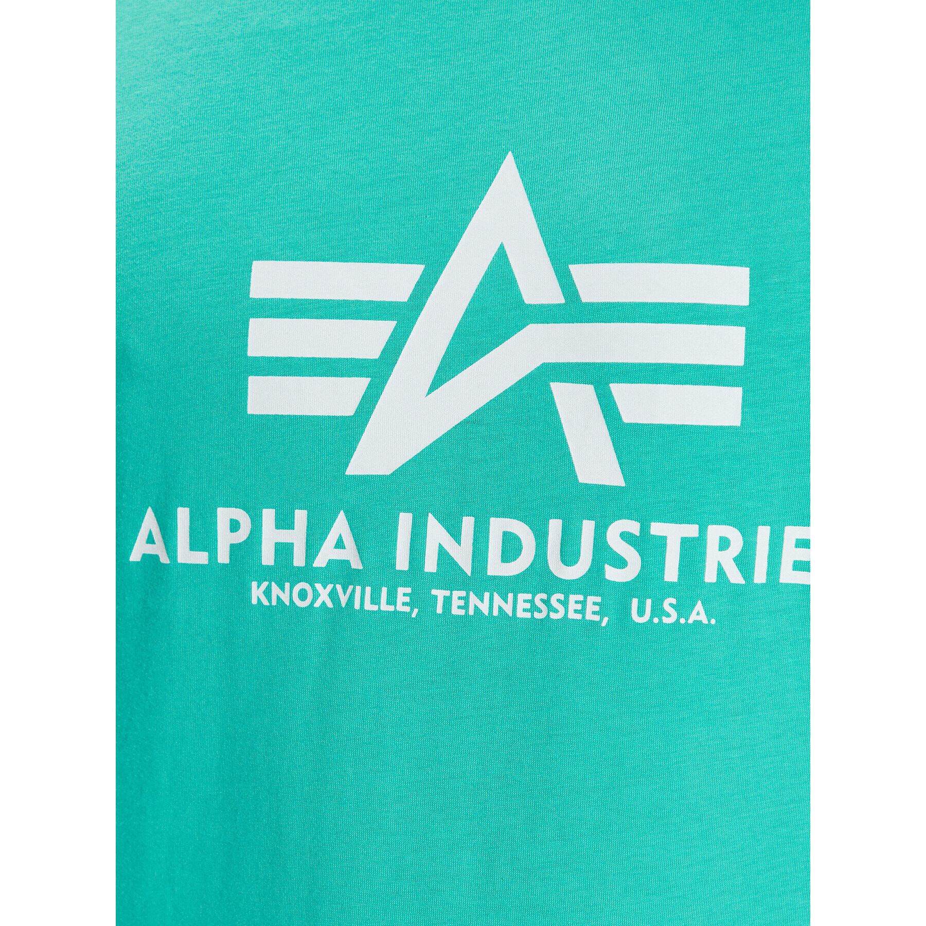 Alpha Industries Тишърт Basic 100501 Зелен Regular Fit - Pepit.bg