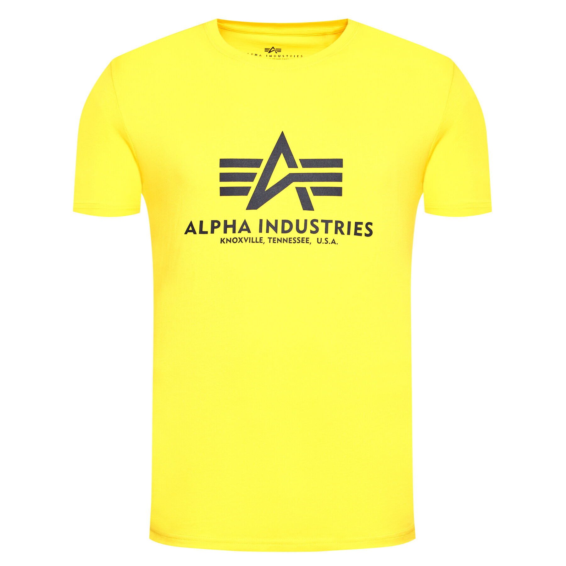 Alpha Industries Тишърт Basic 100501 Жълт Regular Fit - Pepit.bg