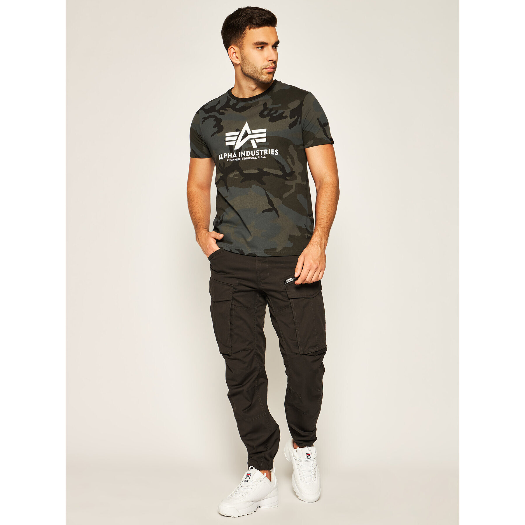 Alpha Industries Тишърт Basic 100501C Сив Regular Fit - Pepit.bg