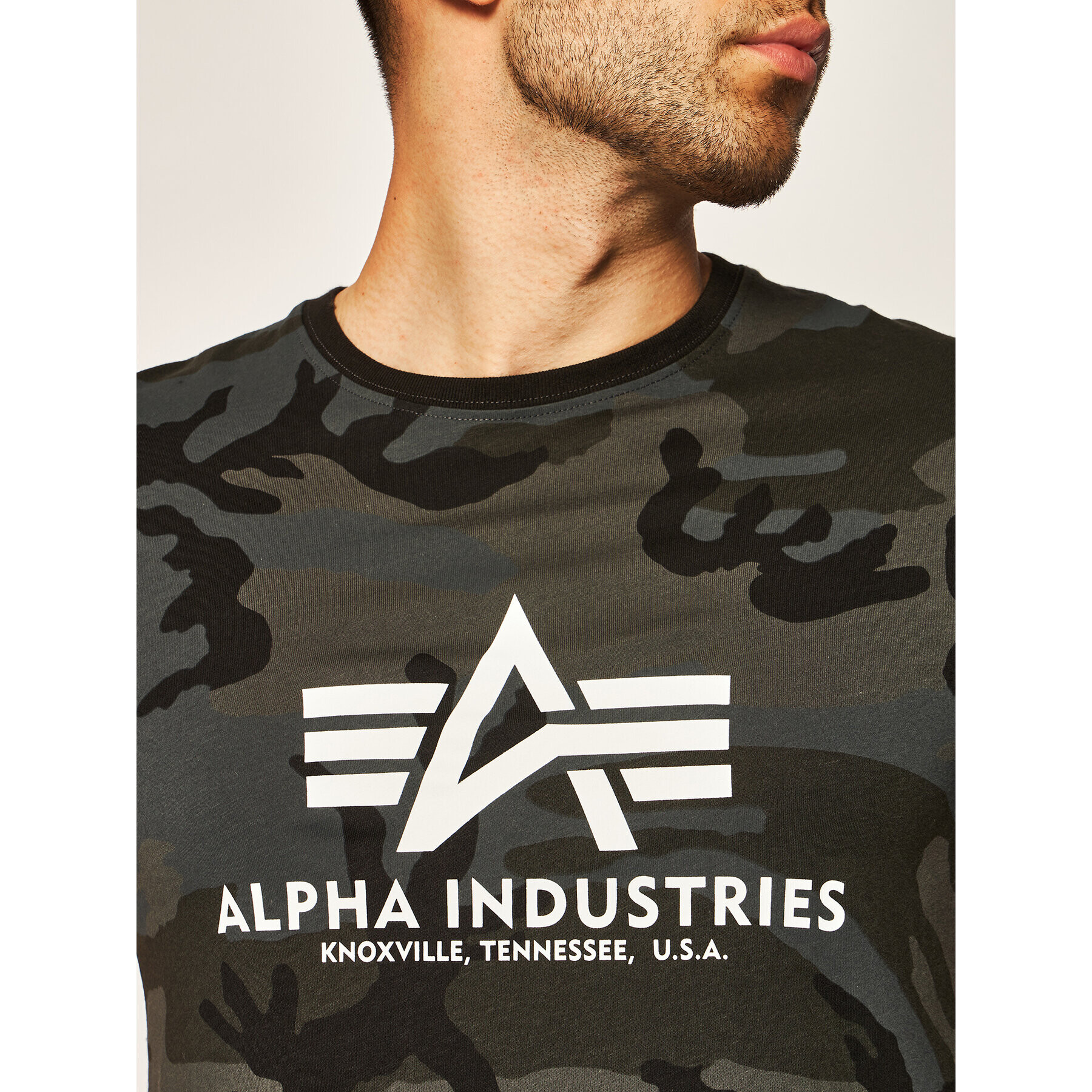 Alpha Industries Тишърт Basic 100501C Сив Regular Fit - Pepit.bg