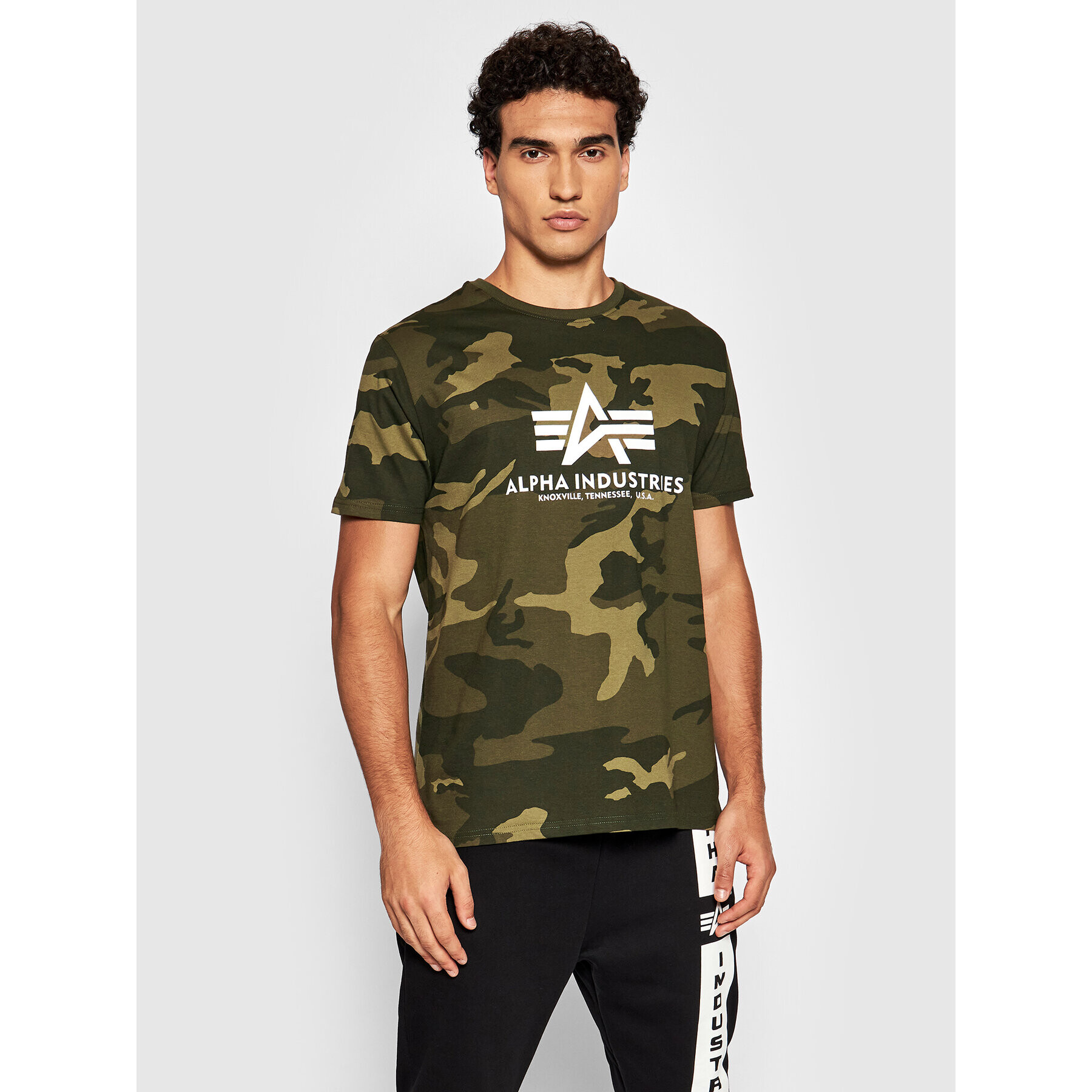 Alpha Industries Тишърт Basic 100501C Зелен Regular Fit - Pepit.bg