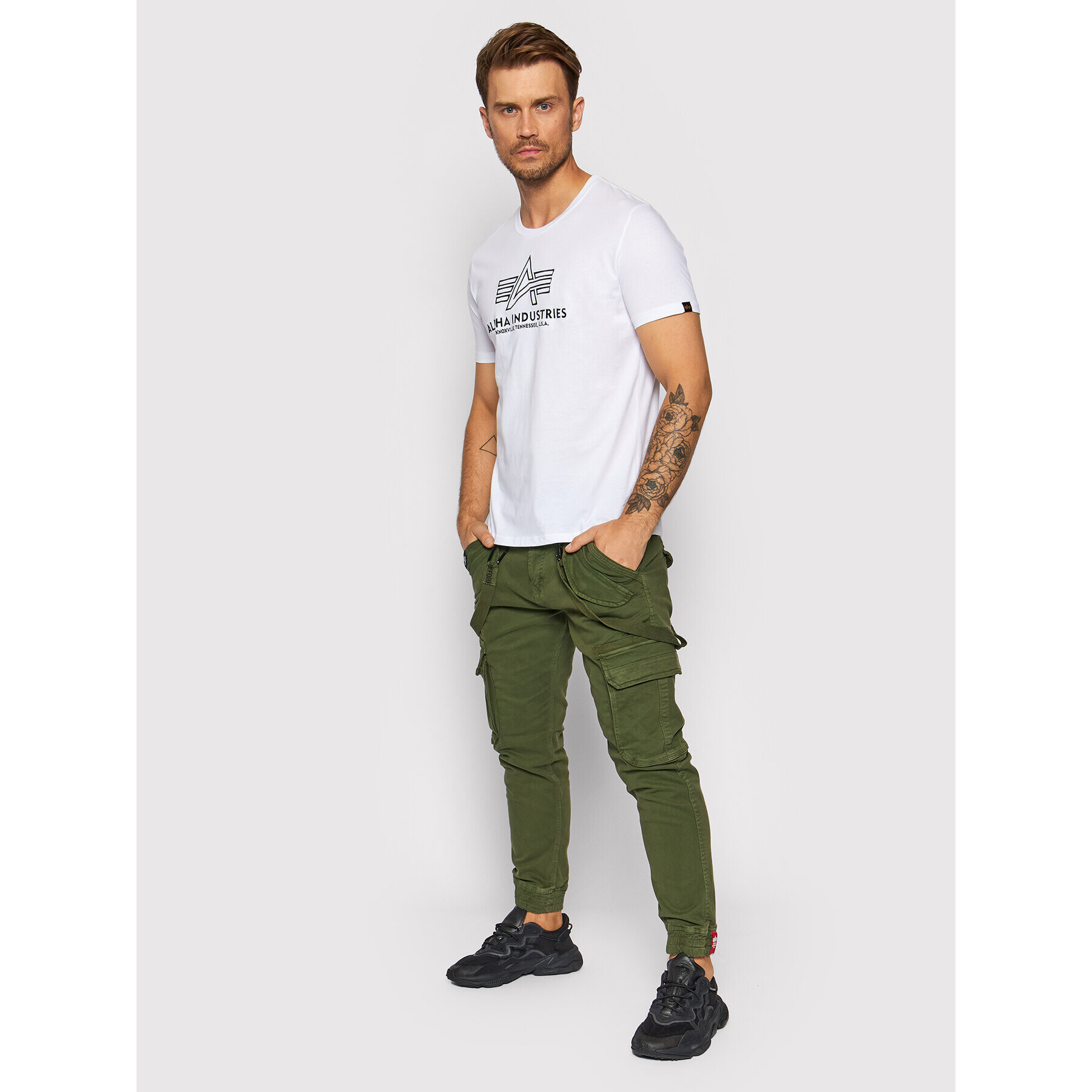 Alpha Industries Тишърт Basic 118505 Бял Regular Fit - Pepit.bg