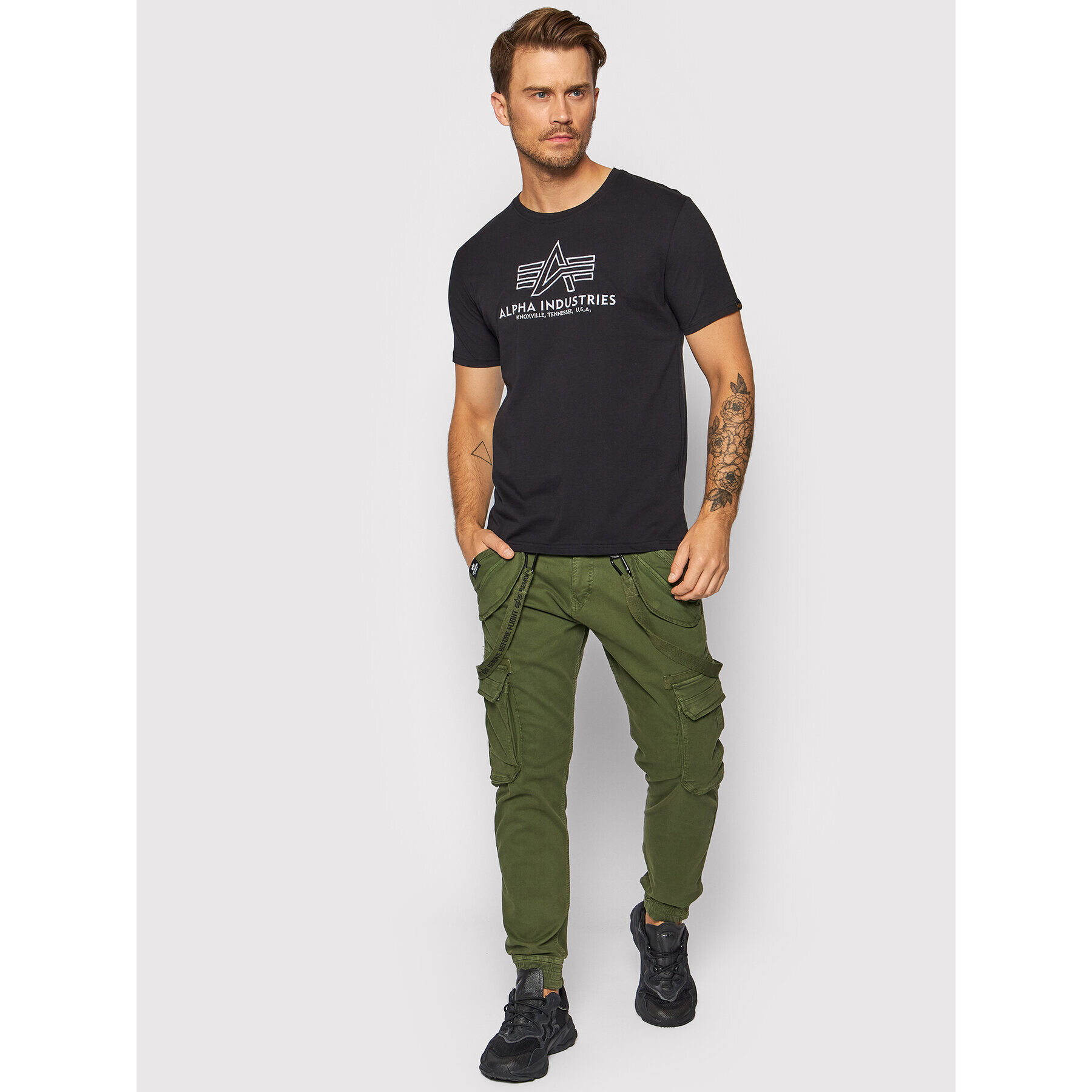 Alpha Industries Тишърт Basic 118505 Черен Regular Fit - Pepit.bg