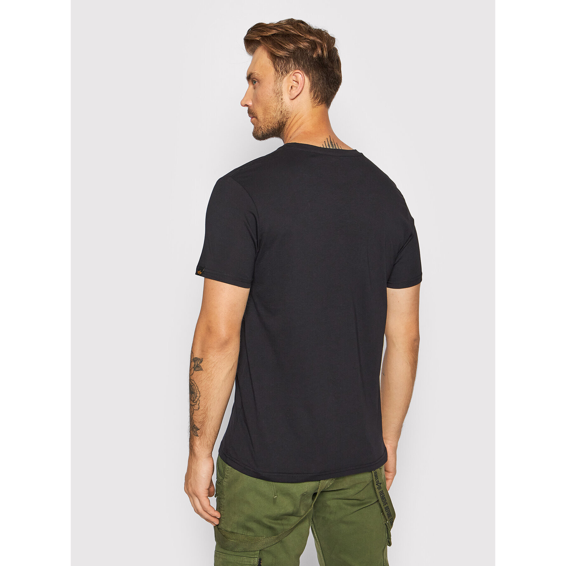 Alpha Industries Тишърт Basic 118505 Черен Regular Fit - Pepit.bg