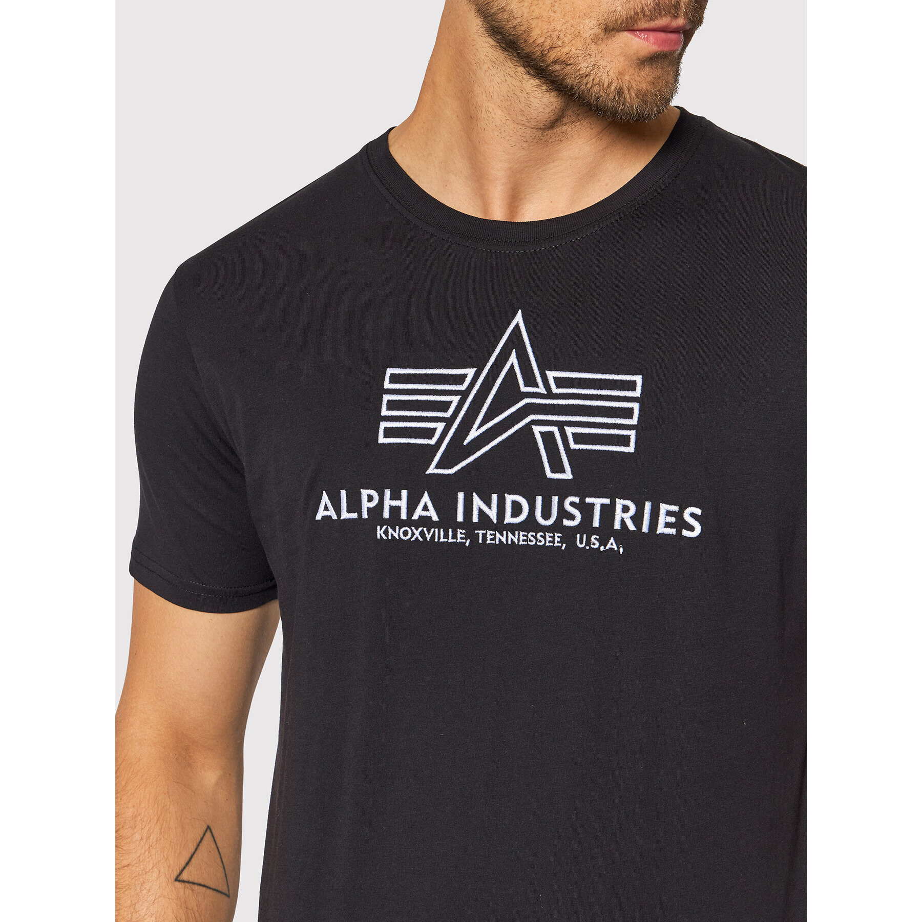 Alpha Industries Тишърт Basic 118505 Черен Regular Fit - Pepit.bg