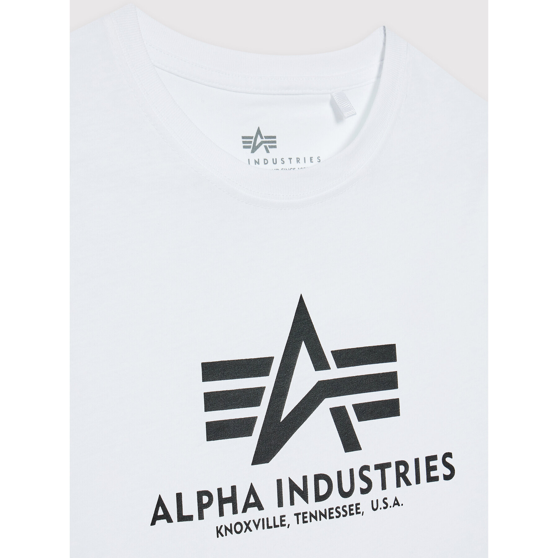 Alpha Industries Тишърт Basic 196703 Бял Regular Fit - Pepit.bg