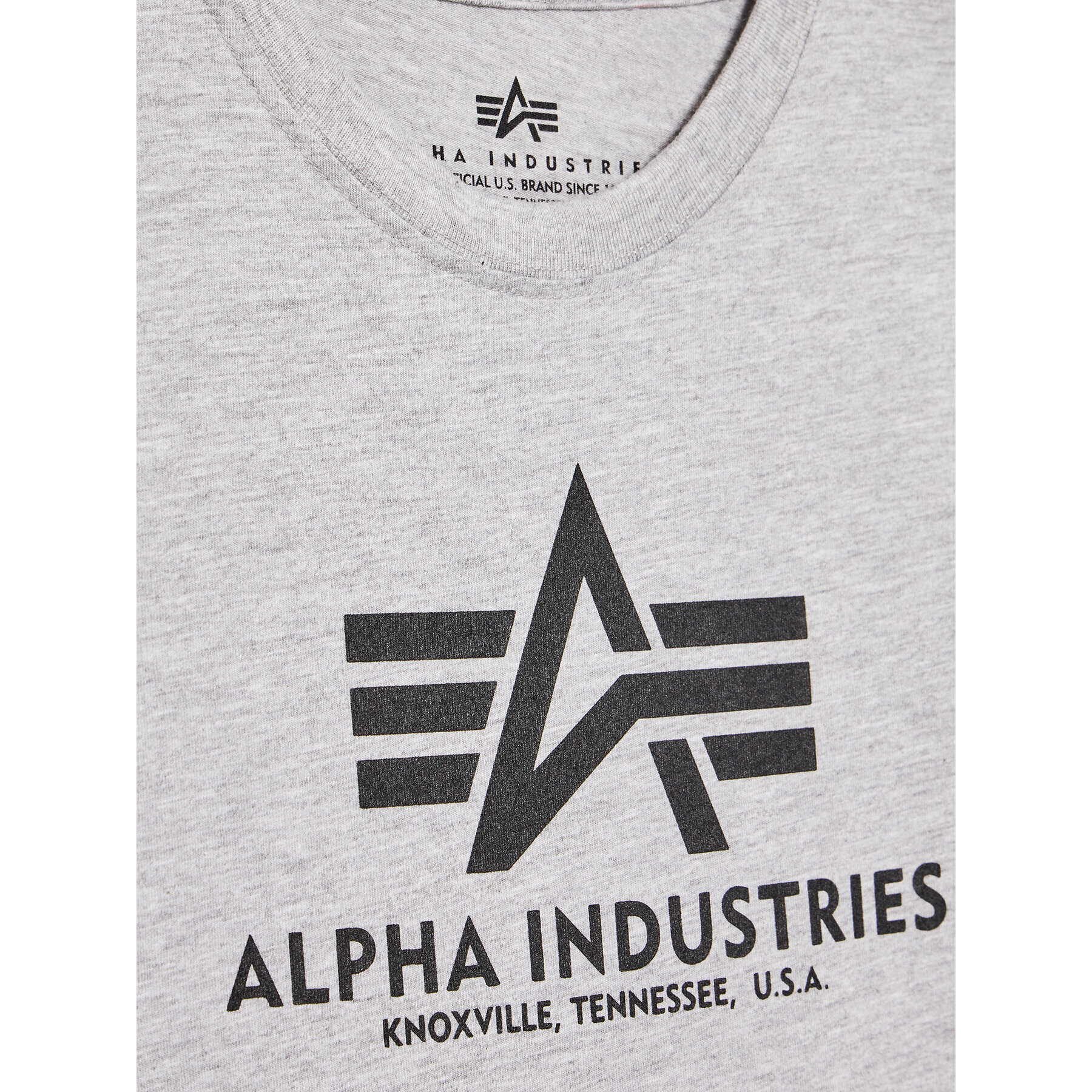 Alpha Industries Тишърт Basic 196703 Сив Regular Fit - Pepit.bg