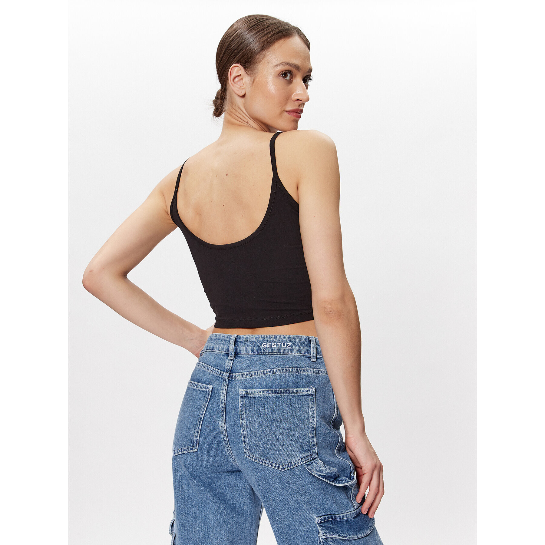 Alpha Industries Тишърт Basic 116082 Черен Cropped Fit - Pepit.bg