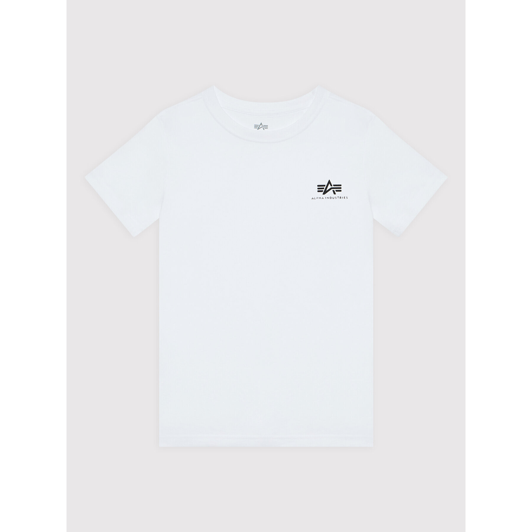 Alpha Industries Тишърт Basic Small Logo 196704 Бял Regular Fit - Pepit.bg