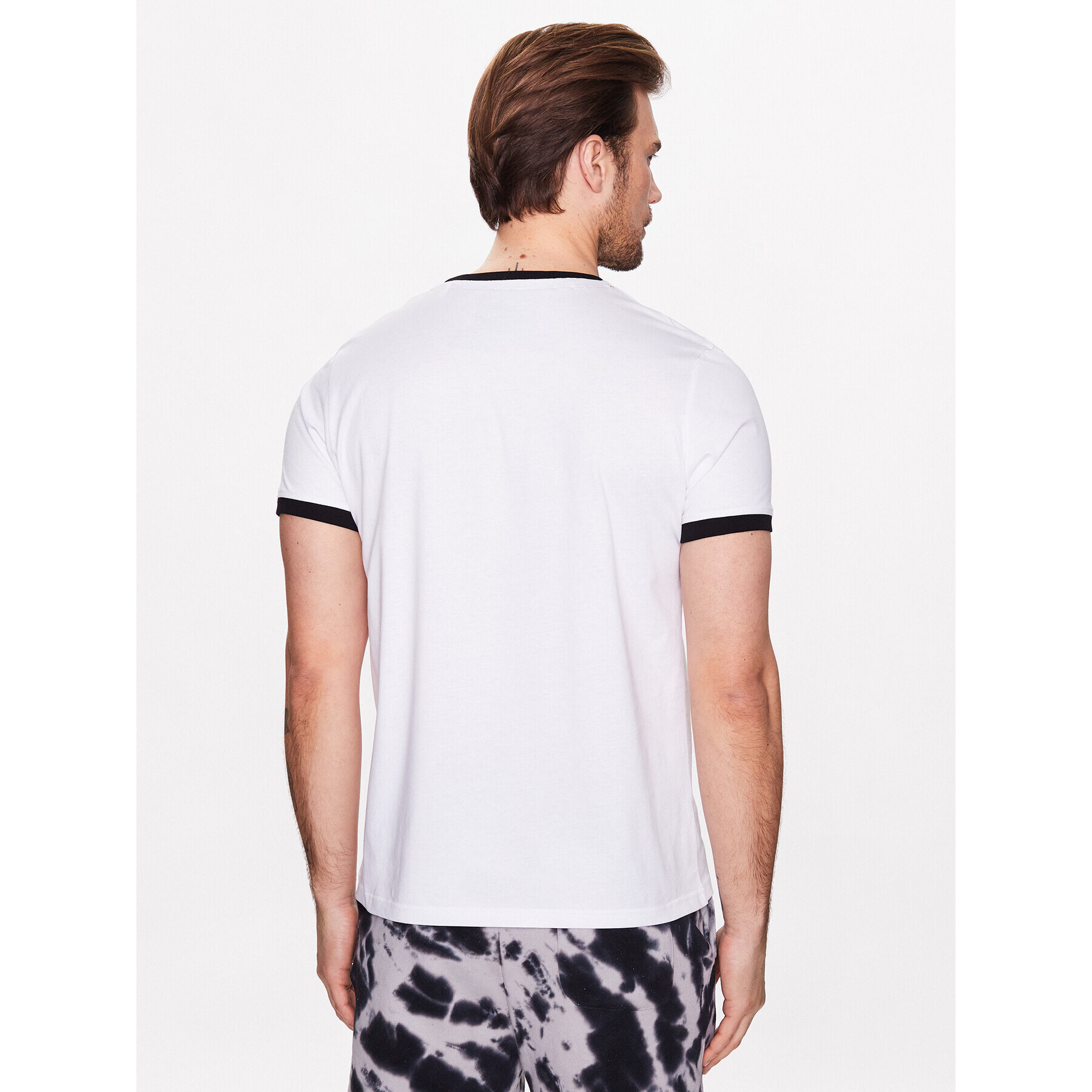 Alpha Industries Тишърт Basic T Contrast 106501 Бял Regular Fit - Pepit.bg