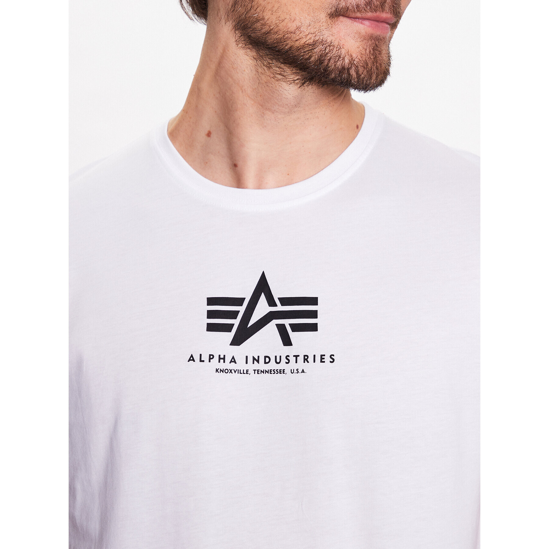 Alpha Industries Тишърт Basic 118533 Бял Regular Fit - Pepit.bg