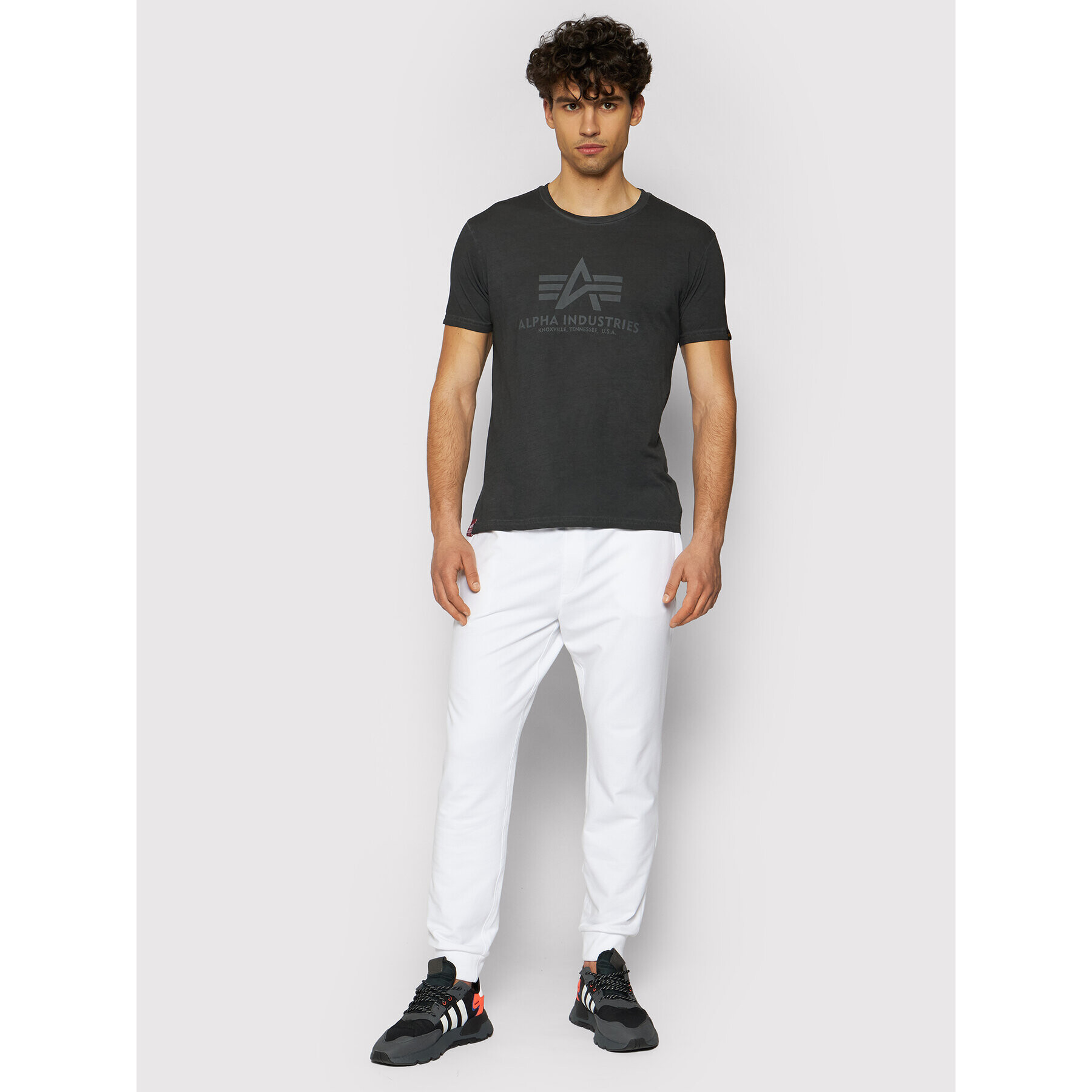 Alpha Industries Тишърт Basic T Oildye 116515 Черен Regular Fit - Pepit.bg