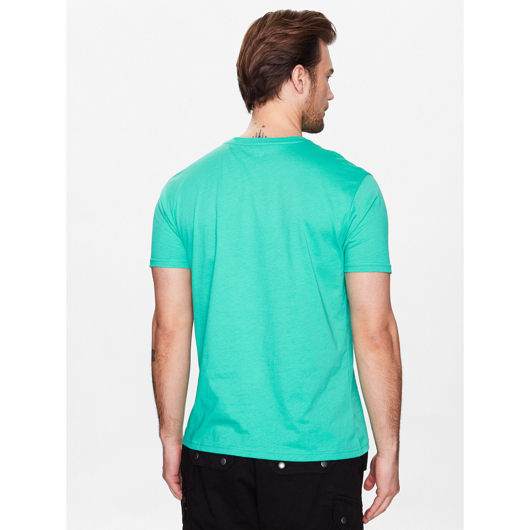 Alpha Industries Тишърт Basic T Small Logo 188505 Зелен Regular Fit - Pepit.bg