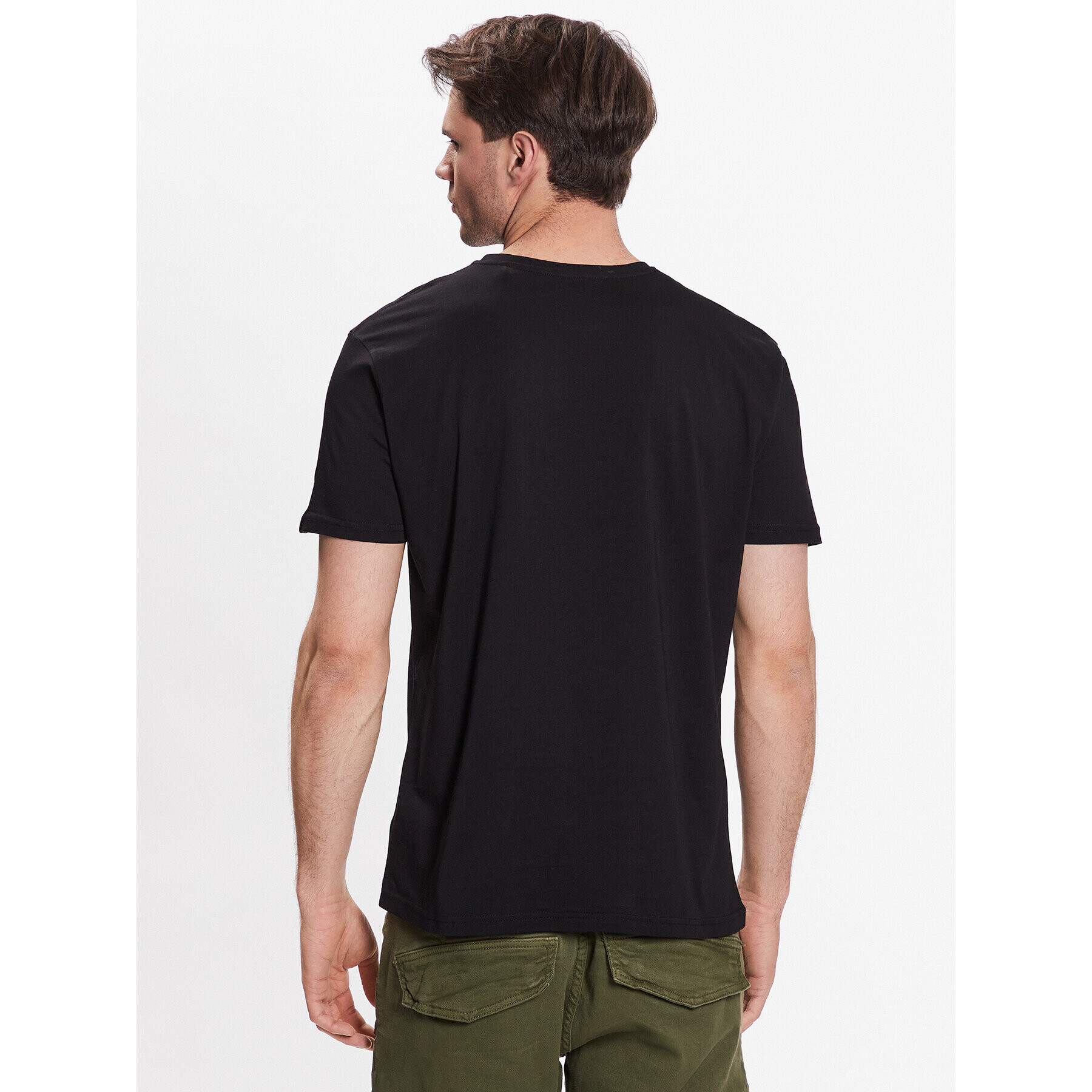 Alpha Industries Тишърт Block Logo T 126547 Черен Regular Fit - Pepit.bg