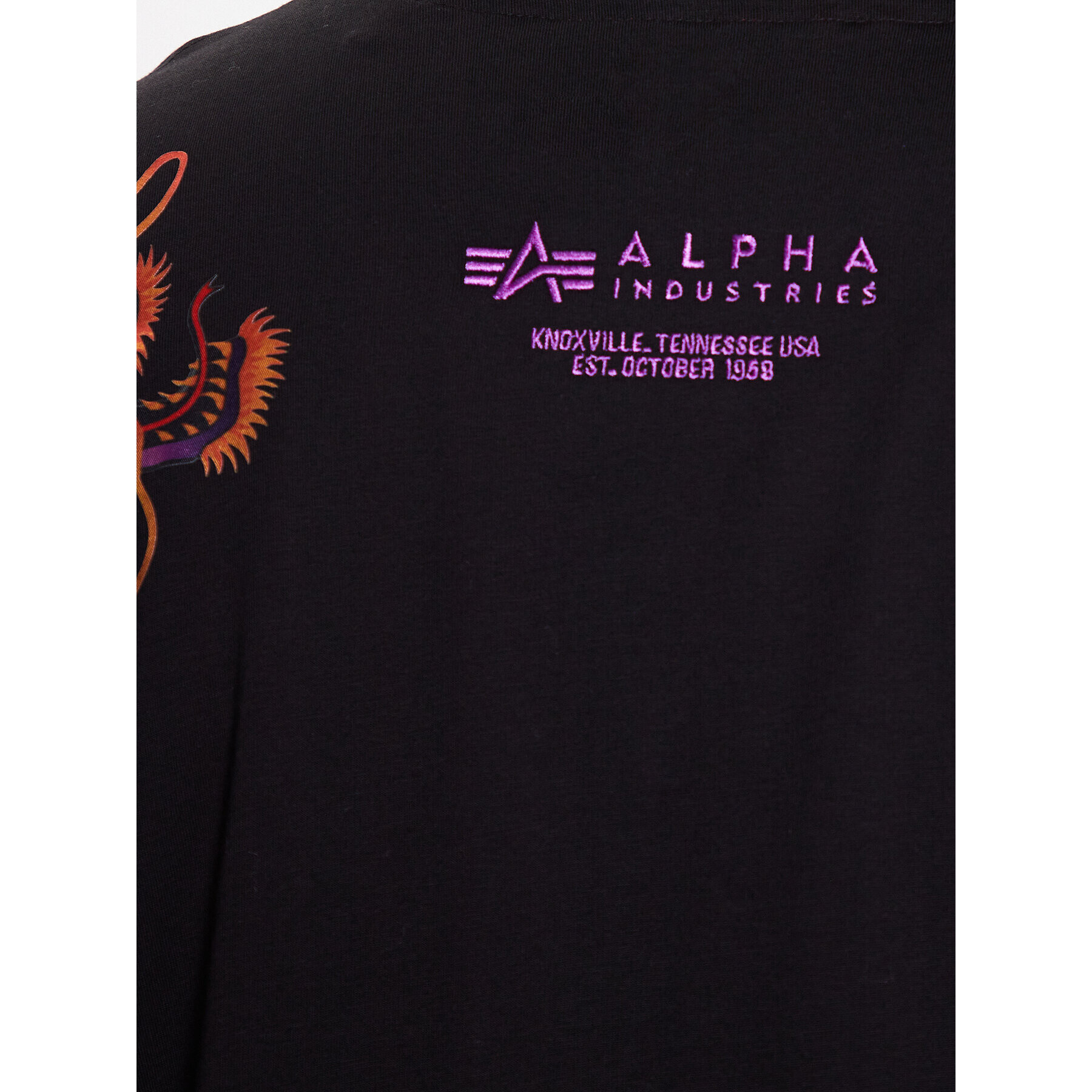 Alpha Industries Тишърт Dragon EMB T 136506 Черен Regular Fit - Pepit.bg