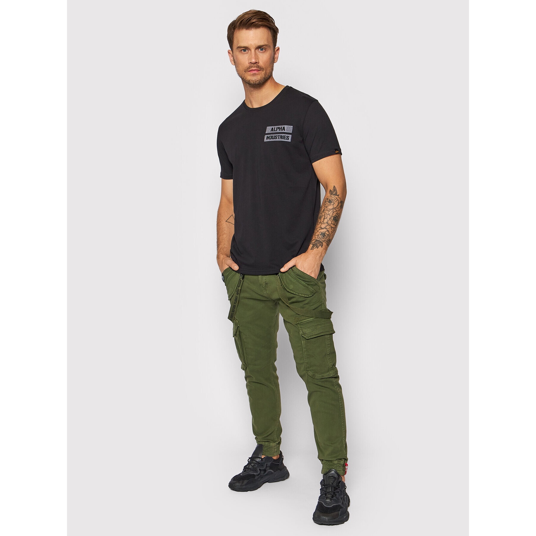 Alpha Industries Тишърт Dust Devil T 118512 Черен Regular Fit - Pepit.bg