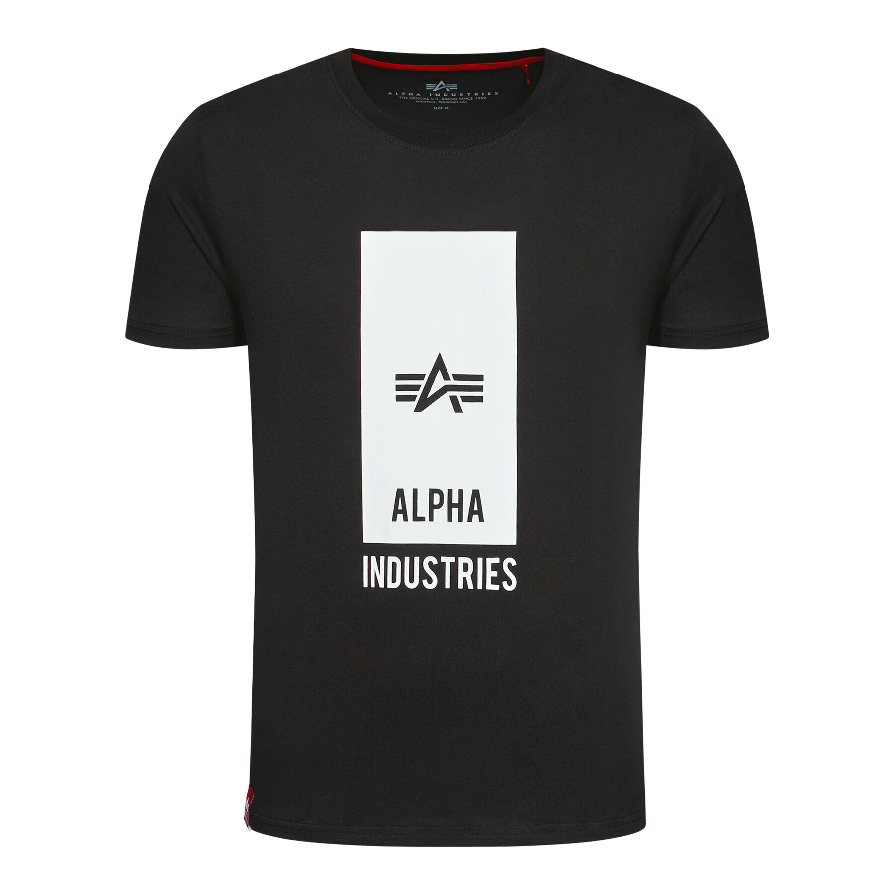 Alpha Industries Тишърт Logo 126547 Черен Regular Fit - Pepit.bg