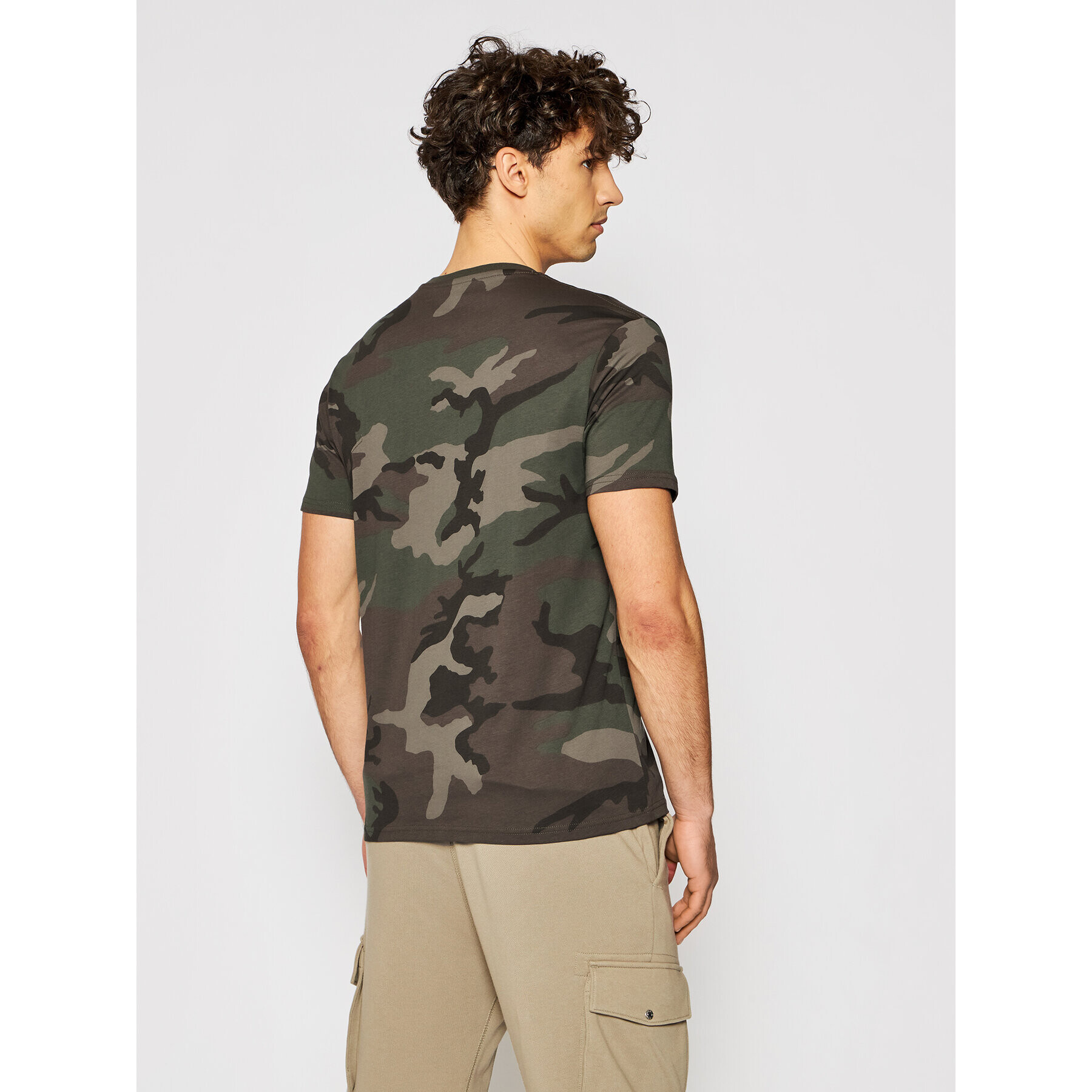 Alpha Industries Тишърт Logo 126547C Зелен Regular Fit - Pepit.bg