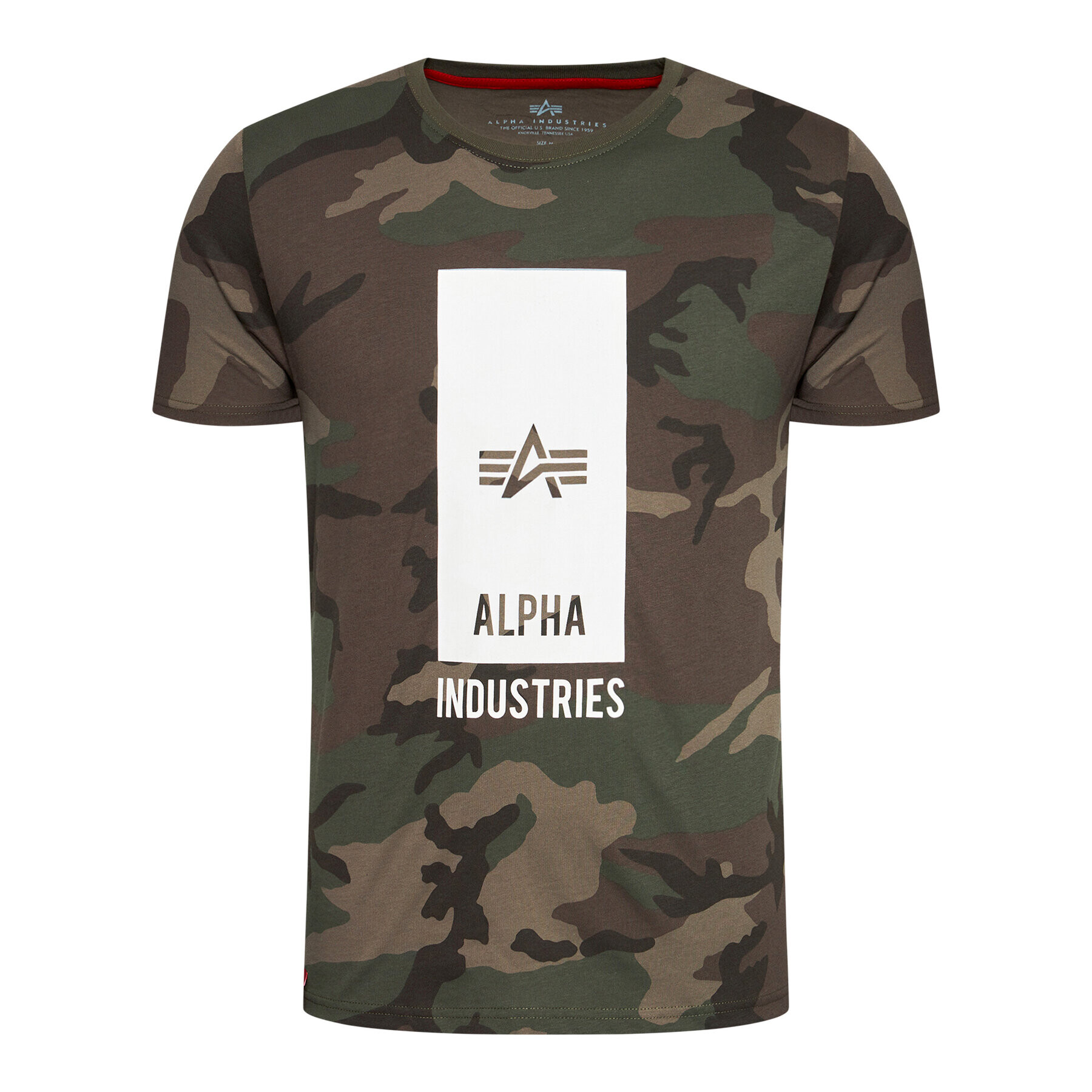 Alpha Industries Тишърт Logo 126547C Зелен Regular Fit - Pepit.bg