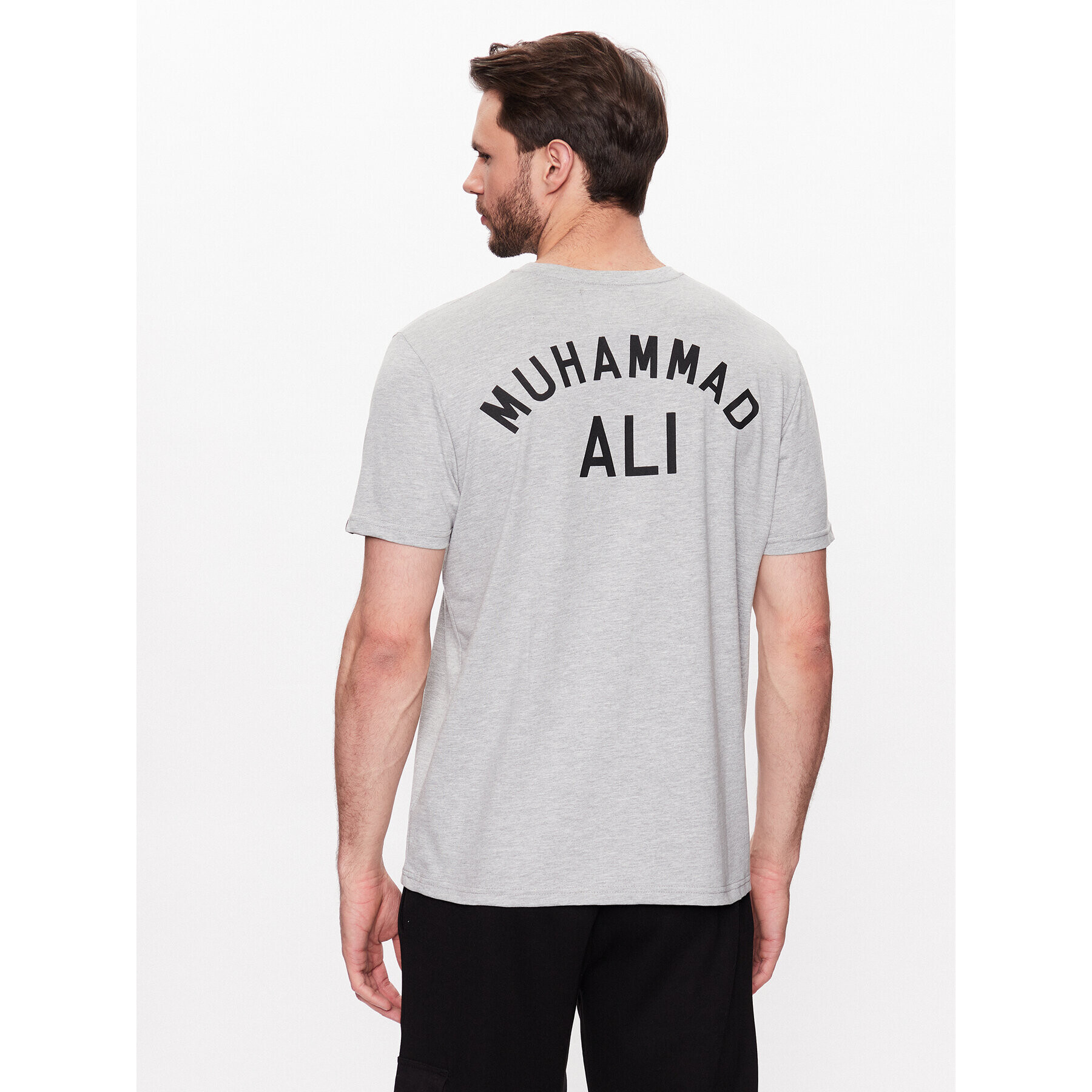 Alpha Industries Тишърт Muhammad Ali 136517 Сив Regular Fit - Pepit.bg