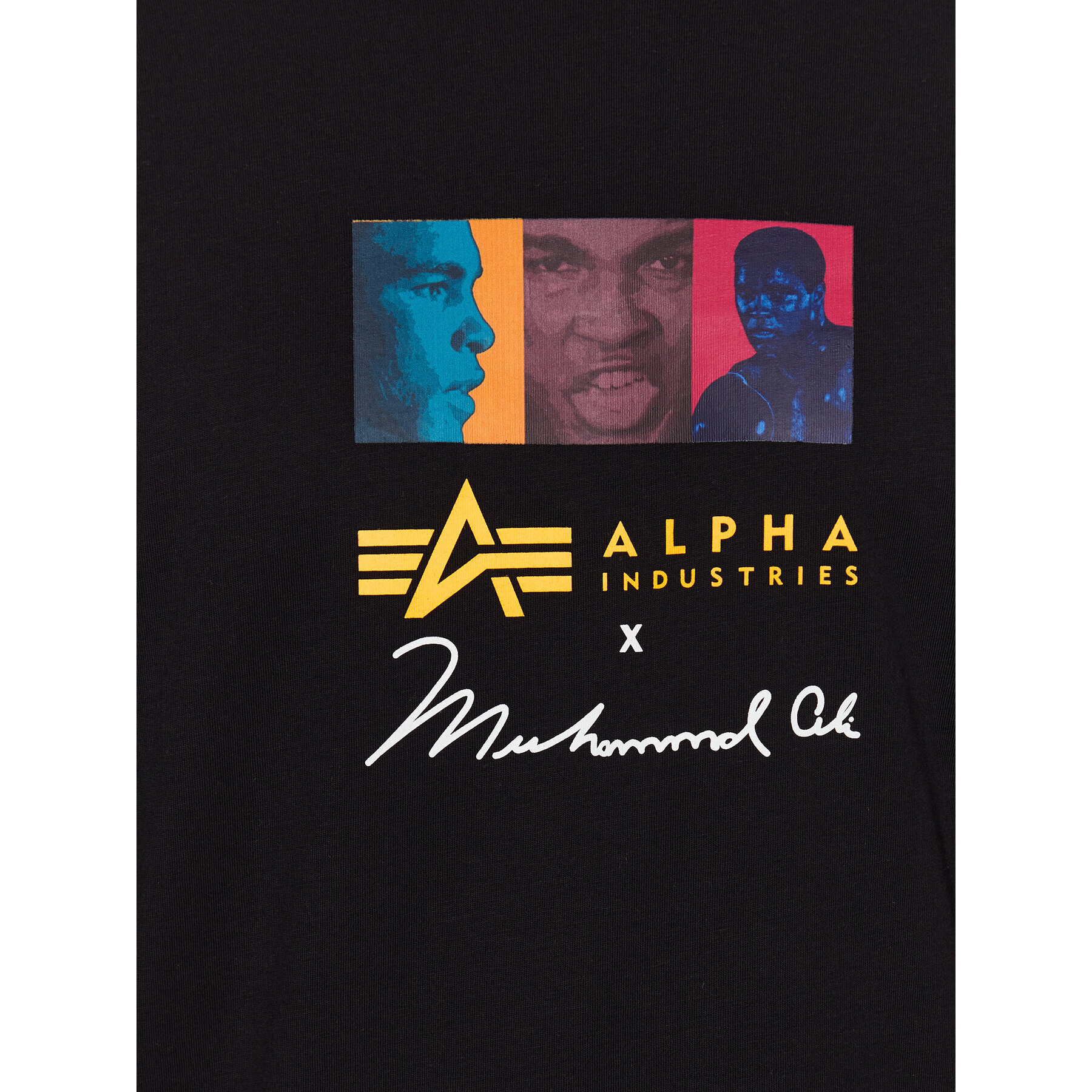 Alpha Industries Тишърт Muhammad Ali Pop Art 136518 Черен Regular Fit - Pepit.bg