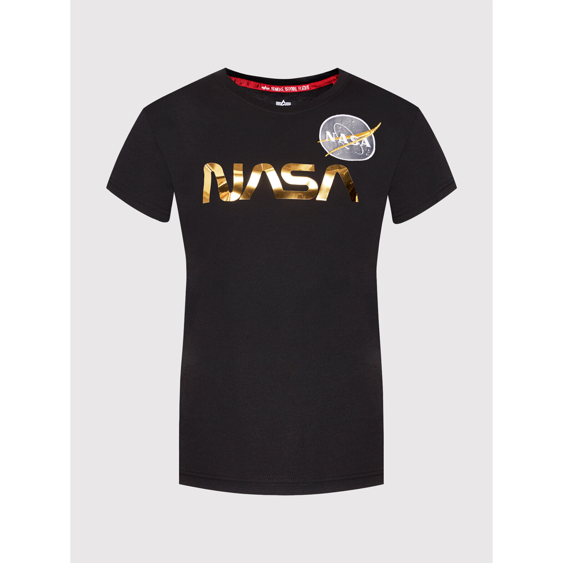 Alpha Industries Тишърт NASA Pm 198053 Черен Regular Fit - Pepit.bg