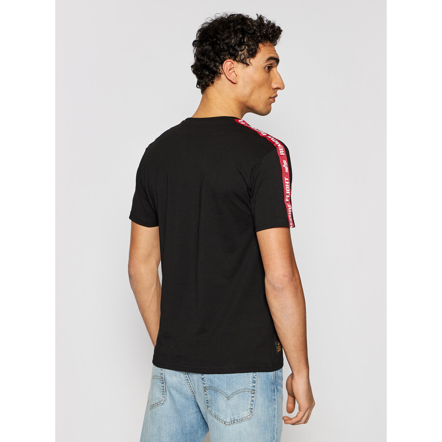 Alpha Industries Тишърт Rbf Tape T 196508 Черен Regular Fit - Pepit.bg