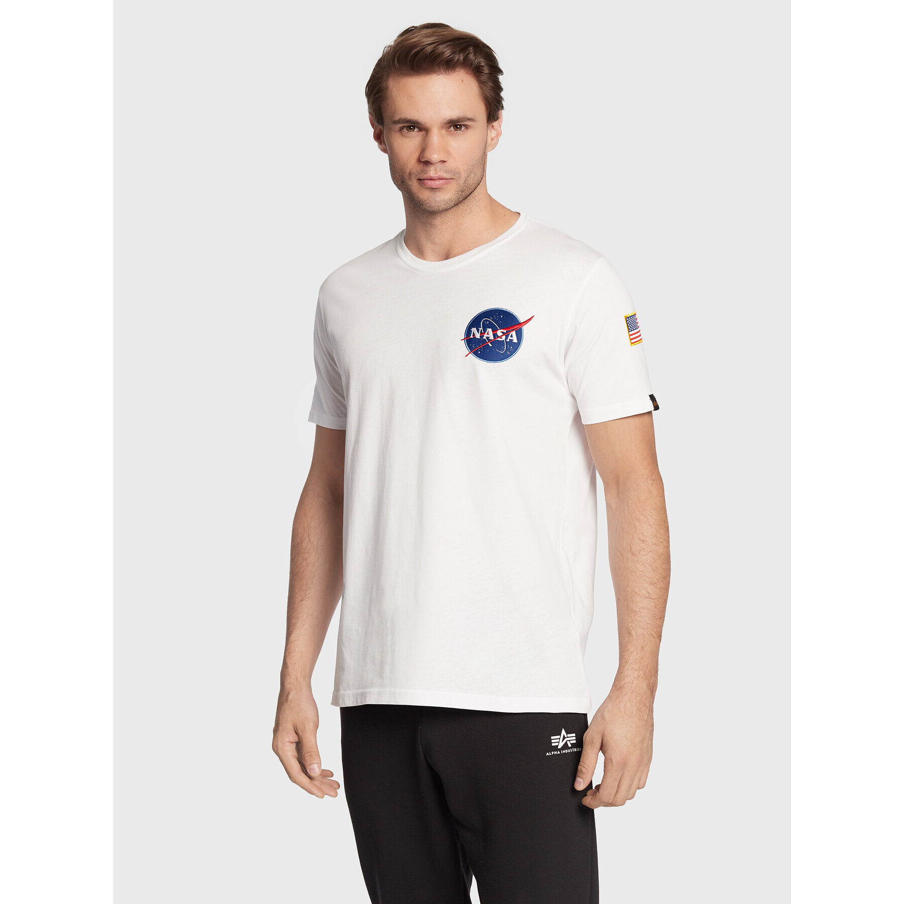 Alpha Industries Тишърт Space Shuttle 176507 Бял Regular Fit - Pepit.bg