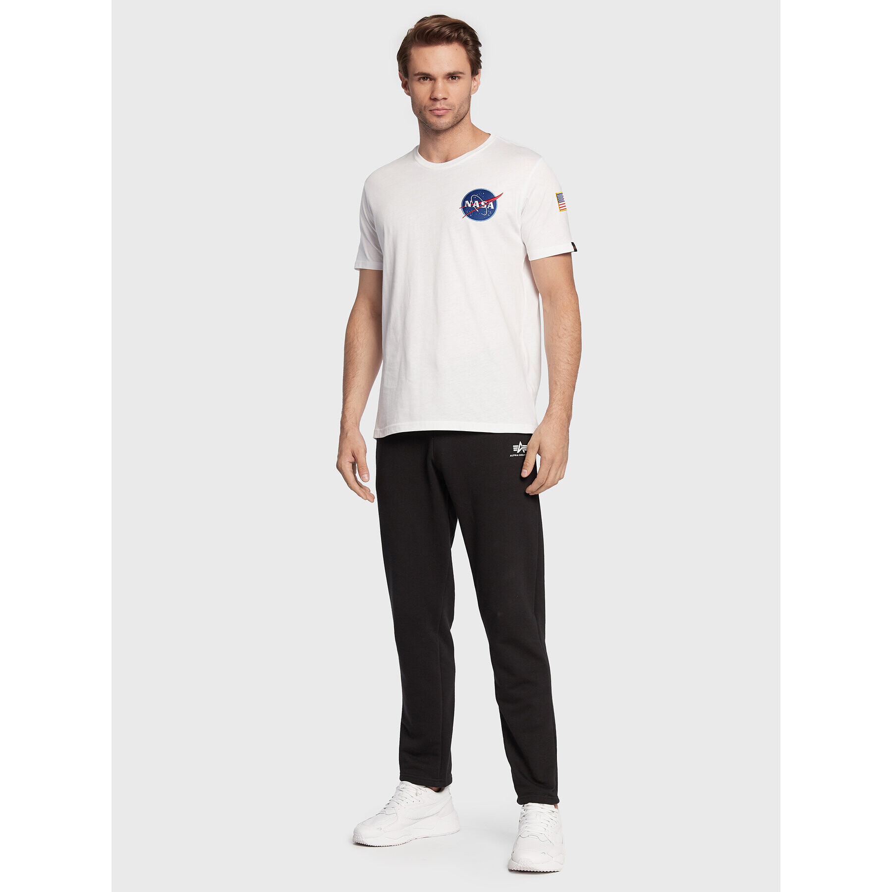 Alpha Industries Тишърт Space Shuttle 176507 Бял Regular Fit - Pepit.bg