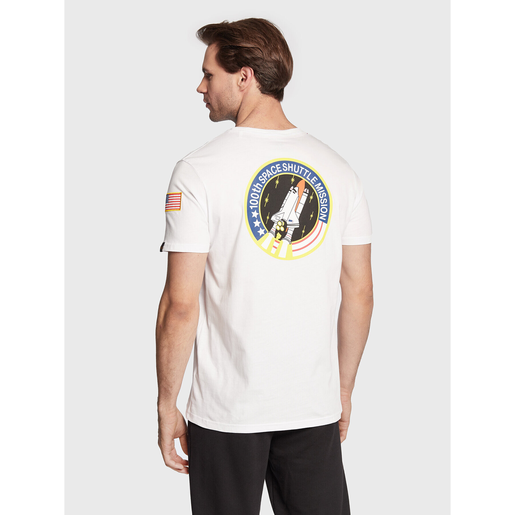 Alpha Industries Тишърт Space Shuttle 176507 Бял Regular Fit - Pepit.bg