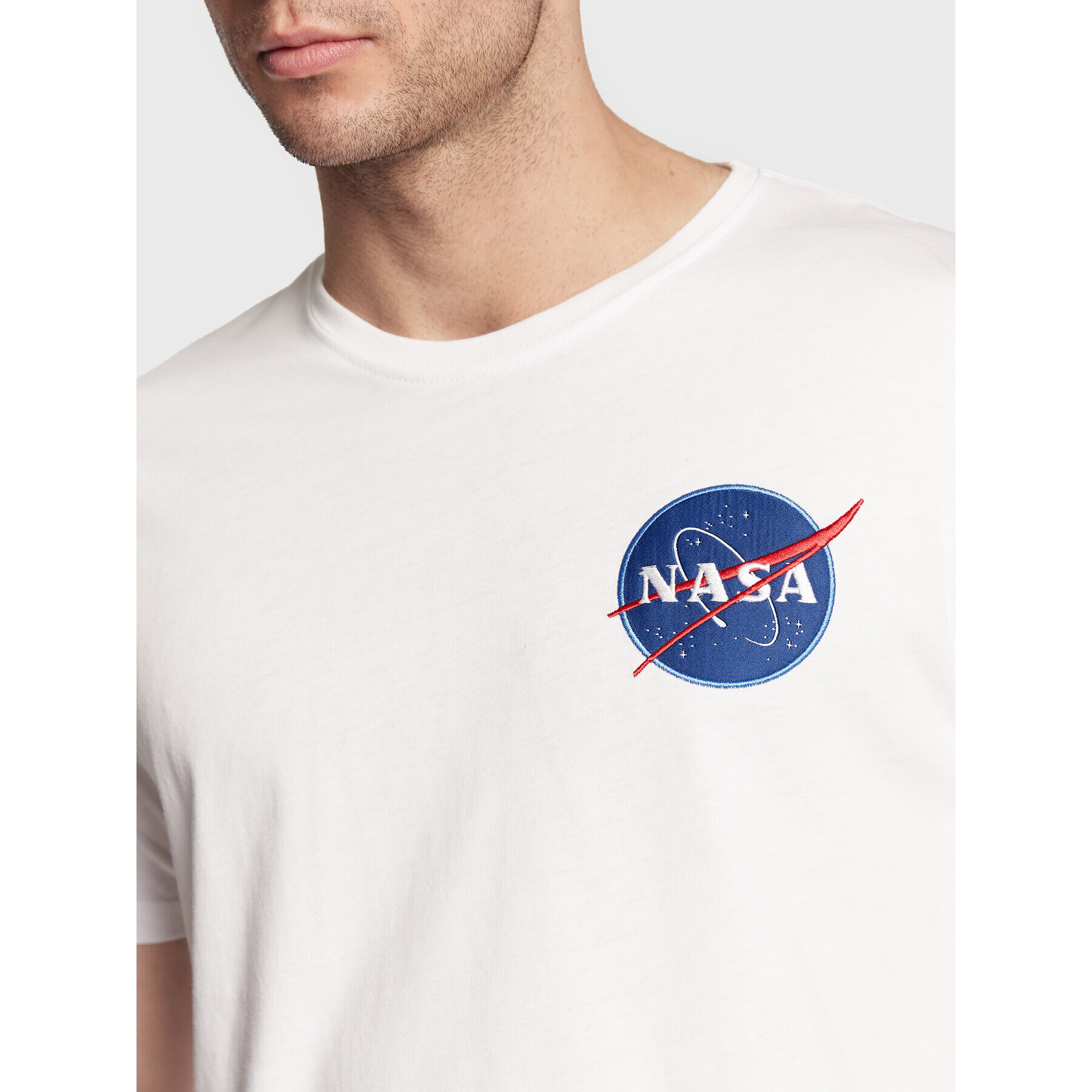 Alpha Industries Тишърт Space Shuttle 176507 Бял Regular Fit - Pepit.bg