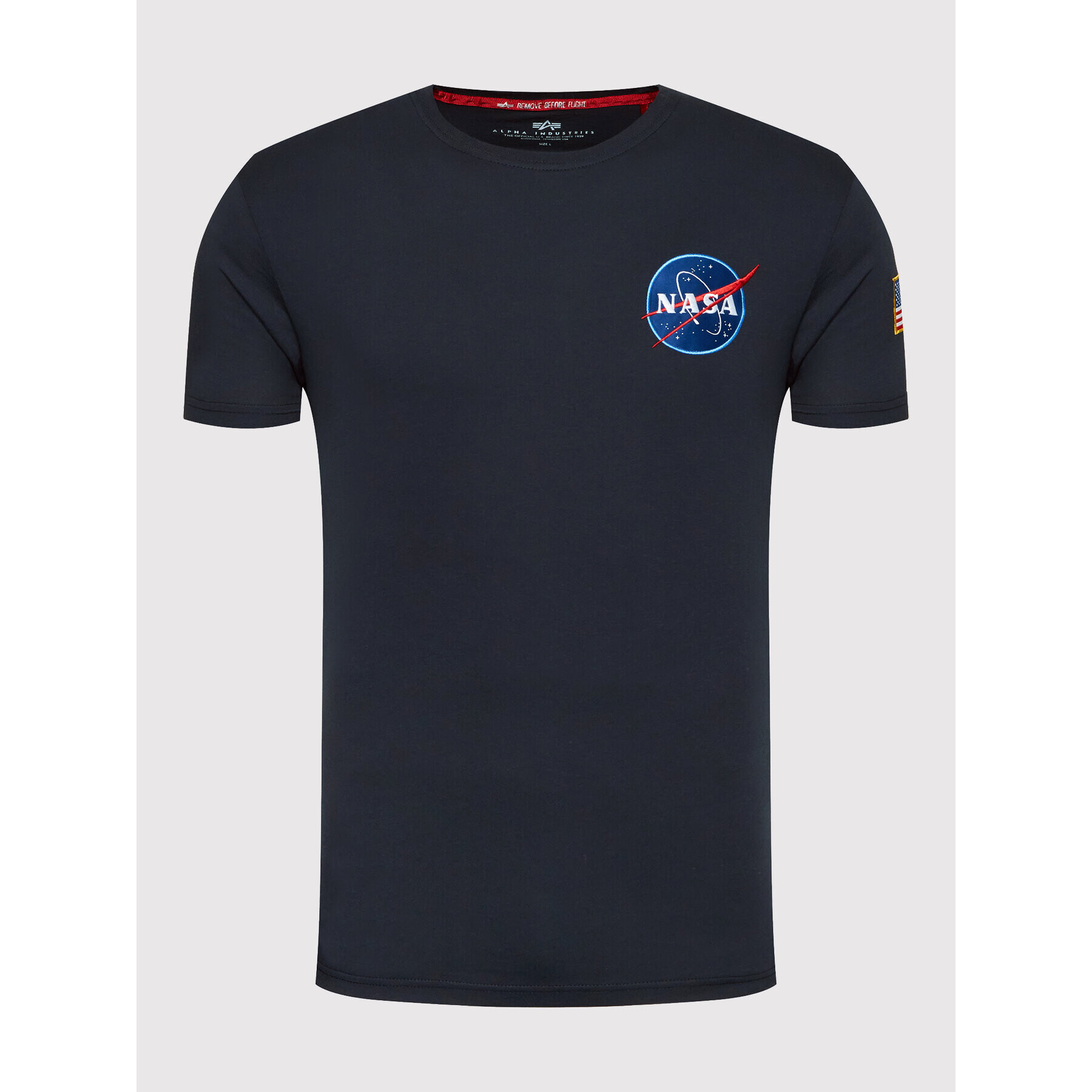 Alpha Industries Тишърт Space Shuttle 176507 Тъмносин Regular Fit - Pepit.bg