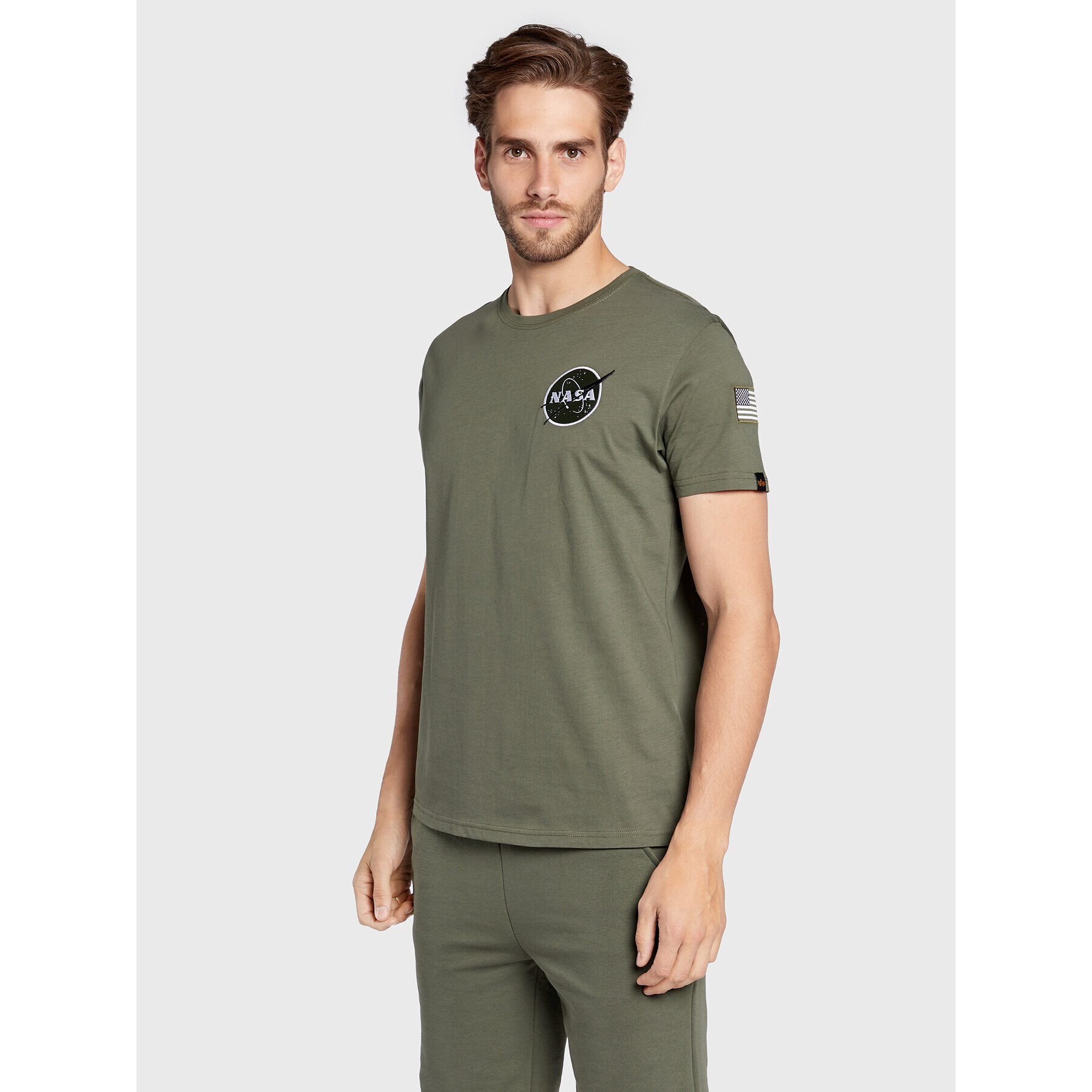 Alpha Industries Тишърт Space Shuttle 176507 Зелен Regular Fit - Pepit.bg